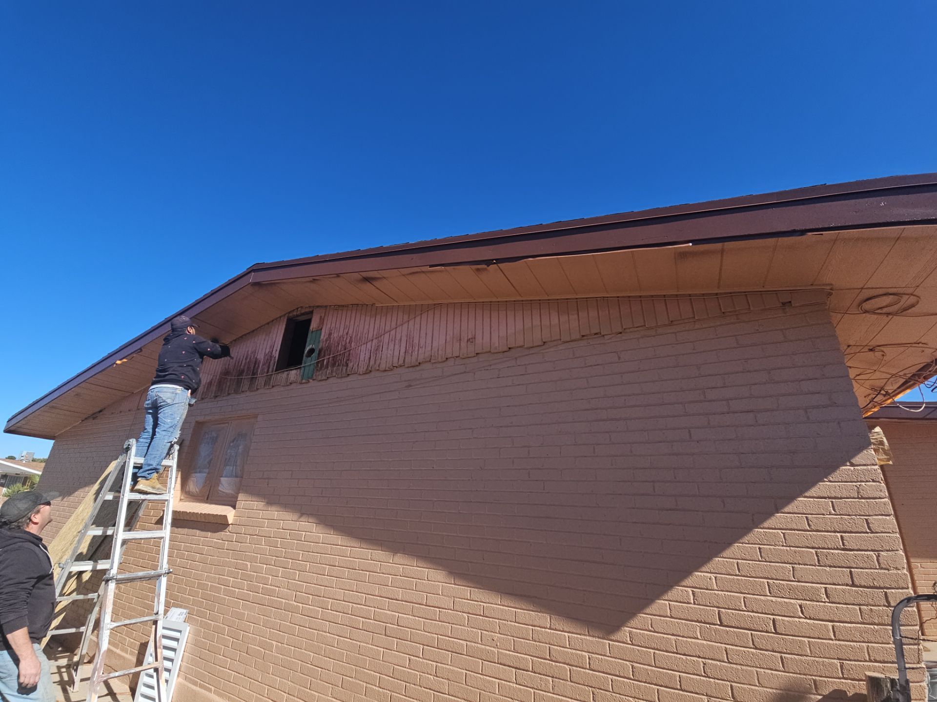 Exterior Painting with Gable Replacement by Regal Renovate