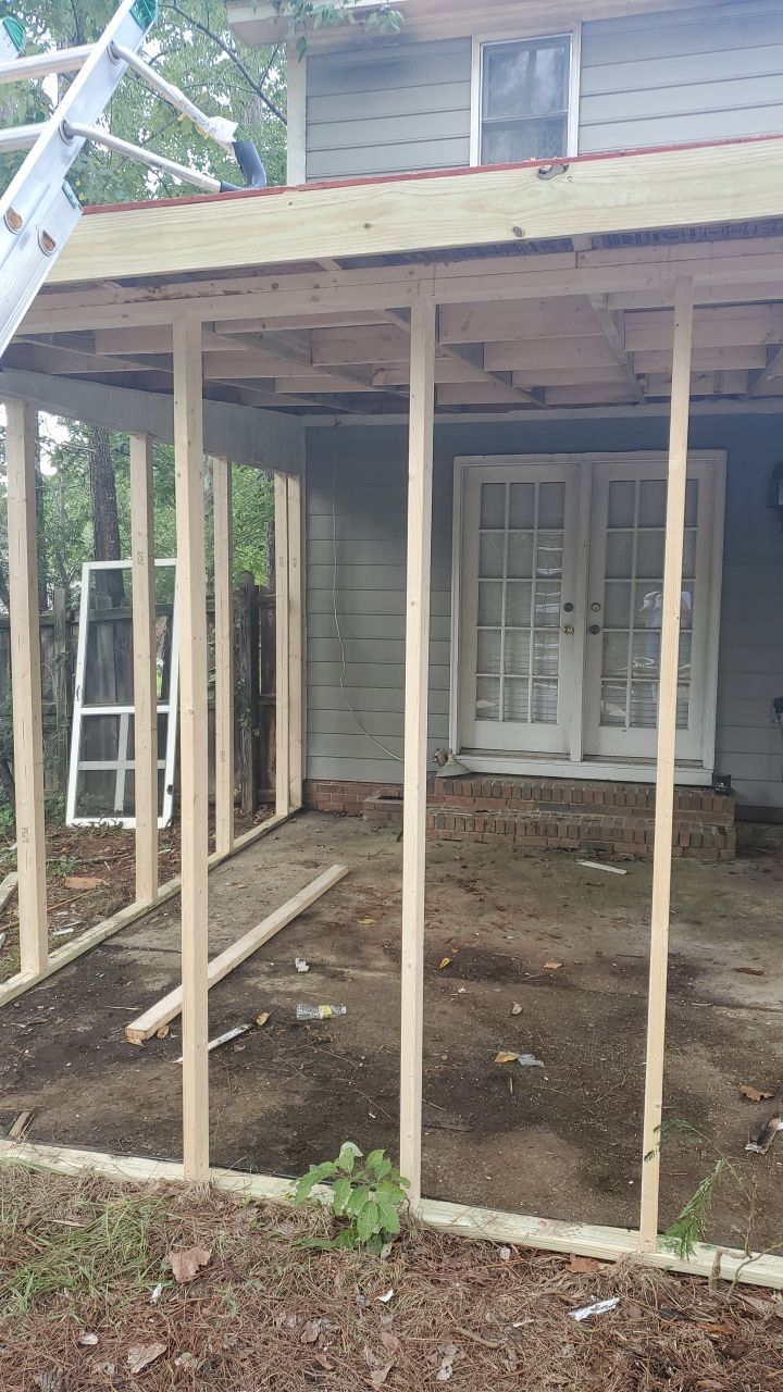 Residential Roofing and Porch Rebuild using Owens Corning Duration Shingles by Indigo State Roofing