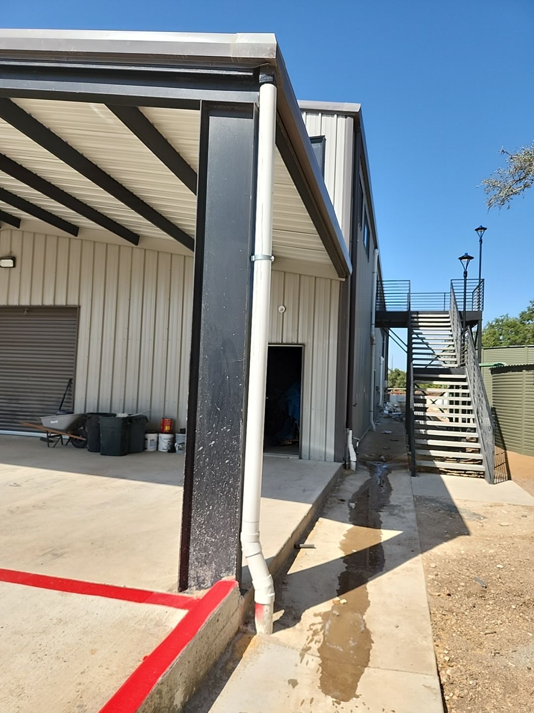 Commercial structure utilizing rainwater harvesting for all its water needs! by Hill Country Rain Water