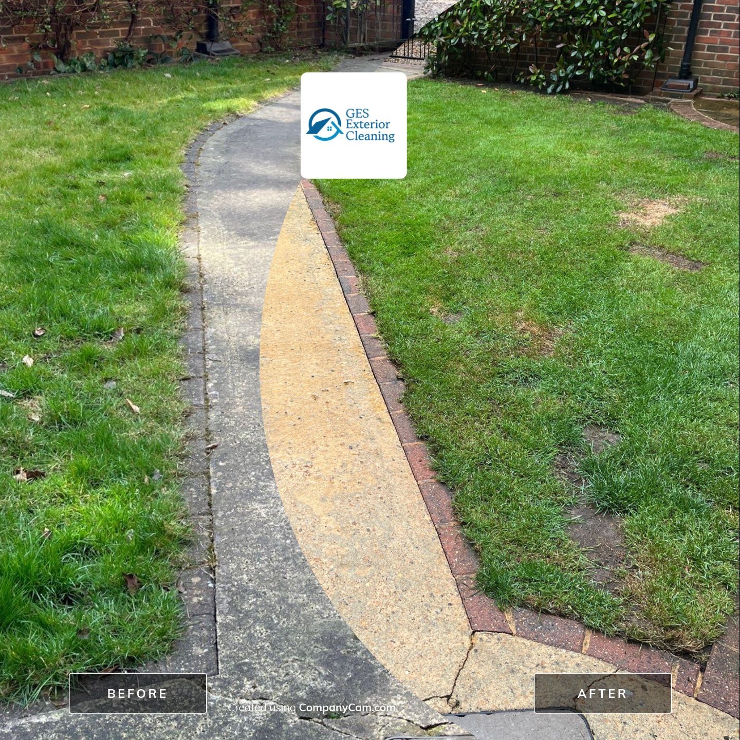 Patio Clean using 18inch Whirlaway FSC by Ges Exterior Cleaning ltd
