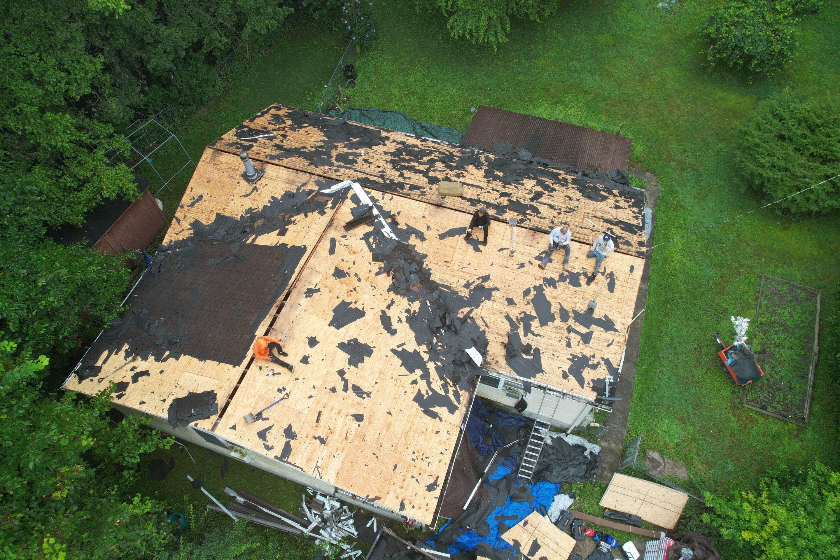 Residential Roofing Installation using GAF Timberline HDZ Shakewood by Rainstoppers Roofing