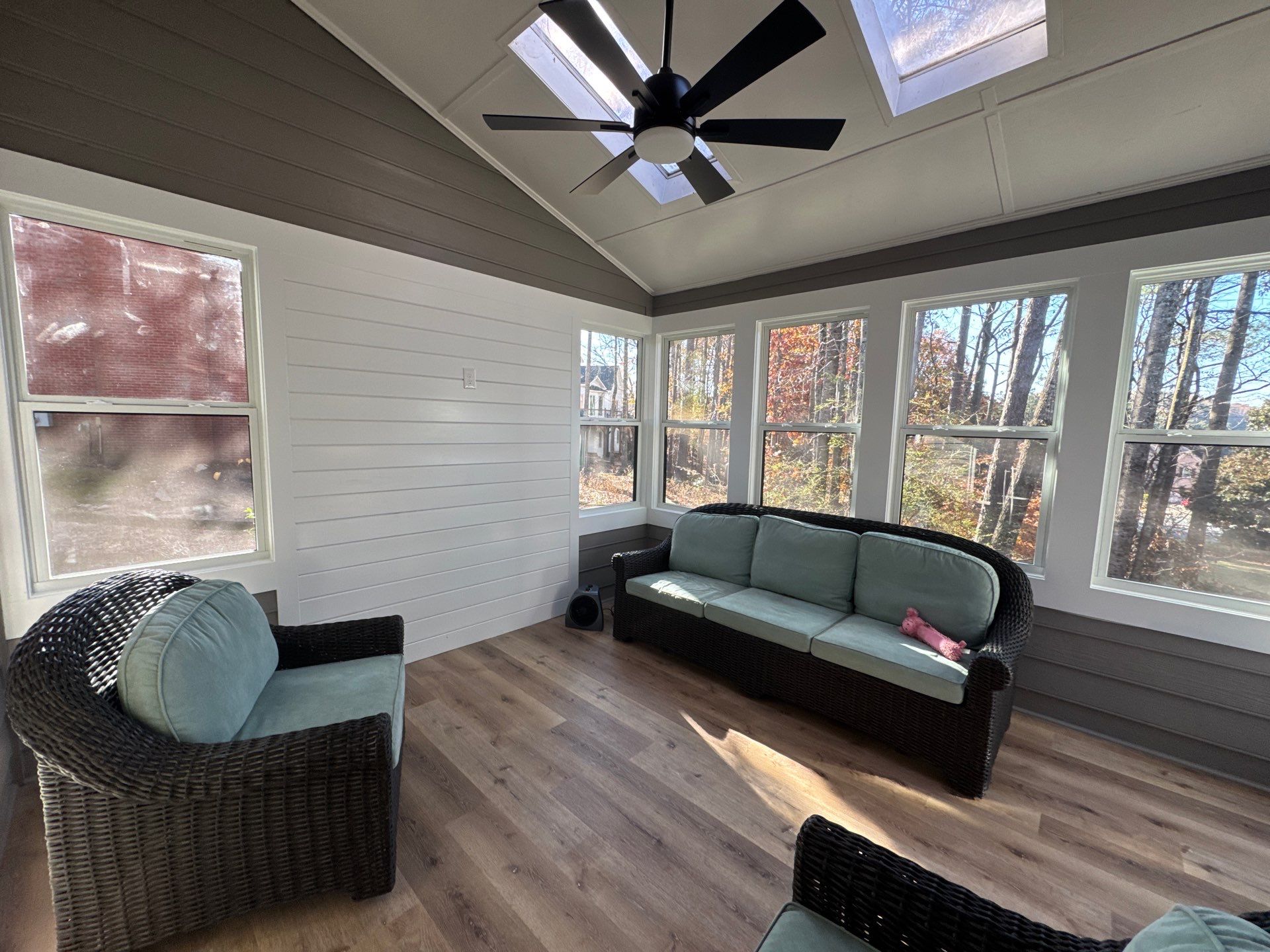 Custom Multi-Level Composite Deck and Sunroom Addition in Suwanee by Swift Home Renovations