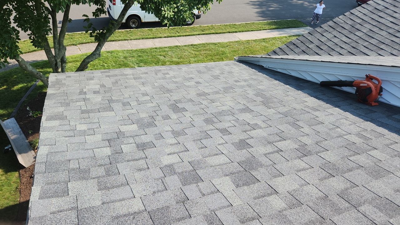 Residential Roofing Installation using Owens Corning Duration Estate Gray by A Plus Exterior