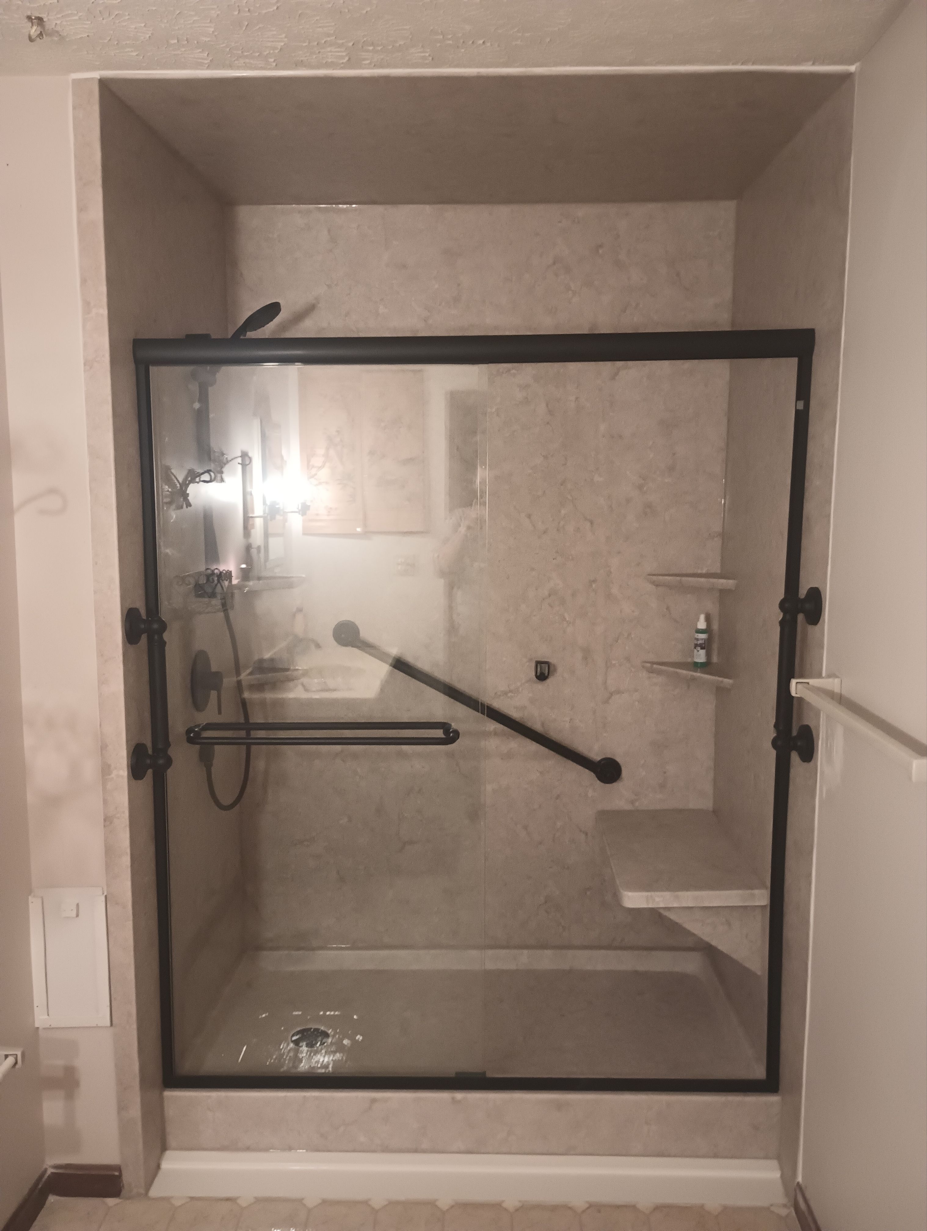 Tub to Shower Conversion using BCI Acrylic Shower System by Secure Construction Company Inc