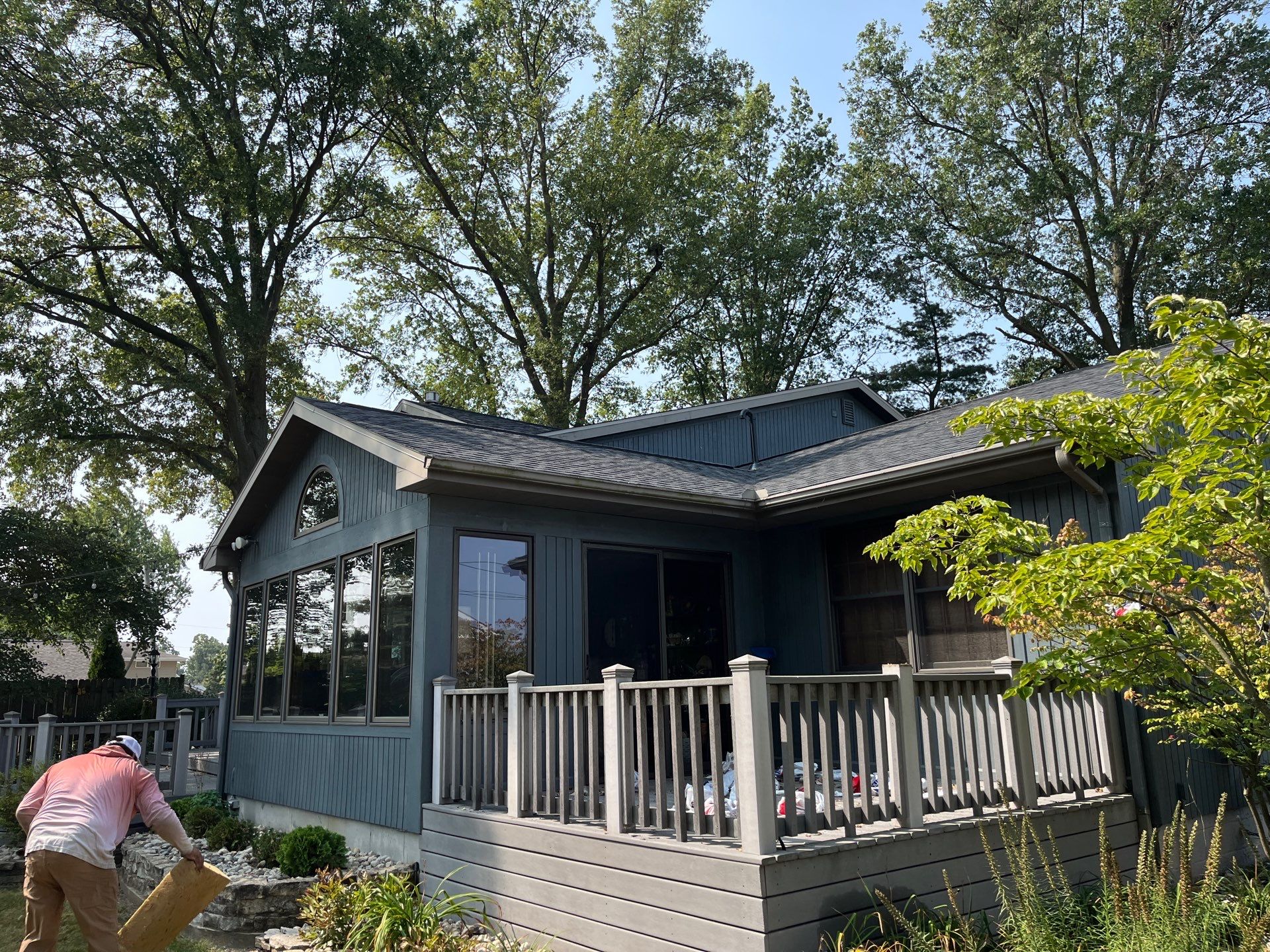 Residential Roofing Installation using GAF Timberline HDZ Charcoal by Nitro Roofing and Construction