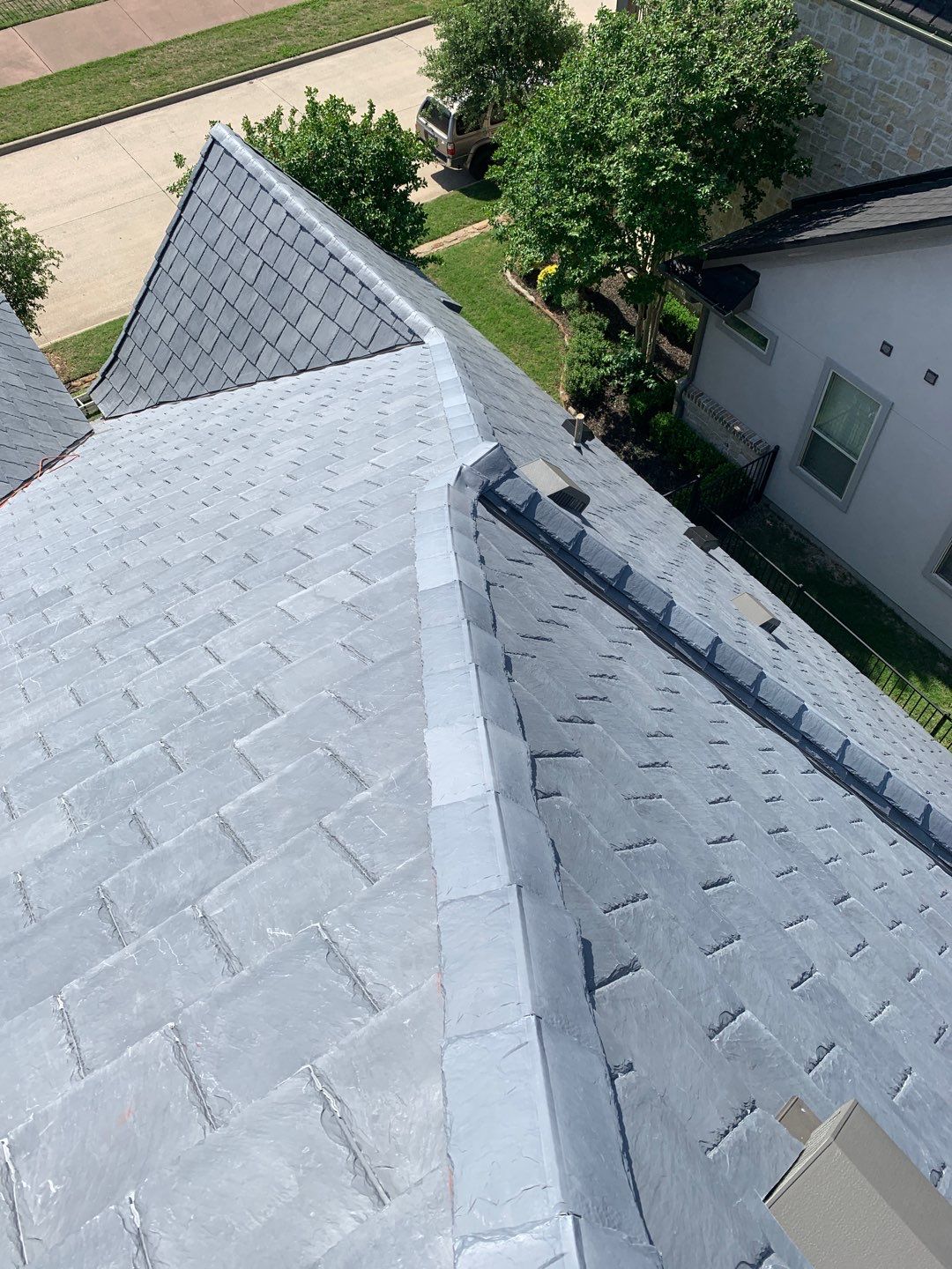 Roof Replacement using Davinci Bell Slate Shingles by Elite Roofing LLC