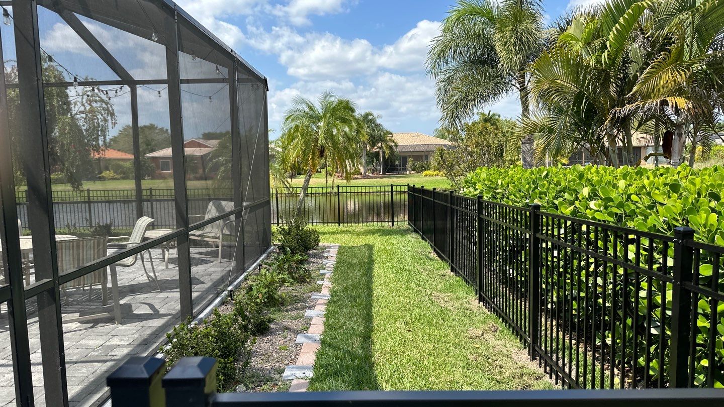 Aluminum Fence Installation using Black 3 Rail Aluminum Fence by Asap fence and gates, LLC