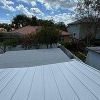 24ga 1" Nail-Strip Regal White  by Total Roofing System The Metal Roof Experts