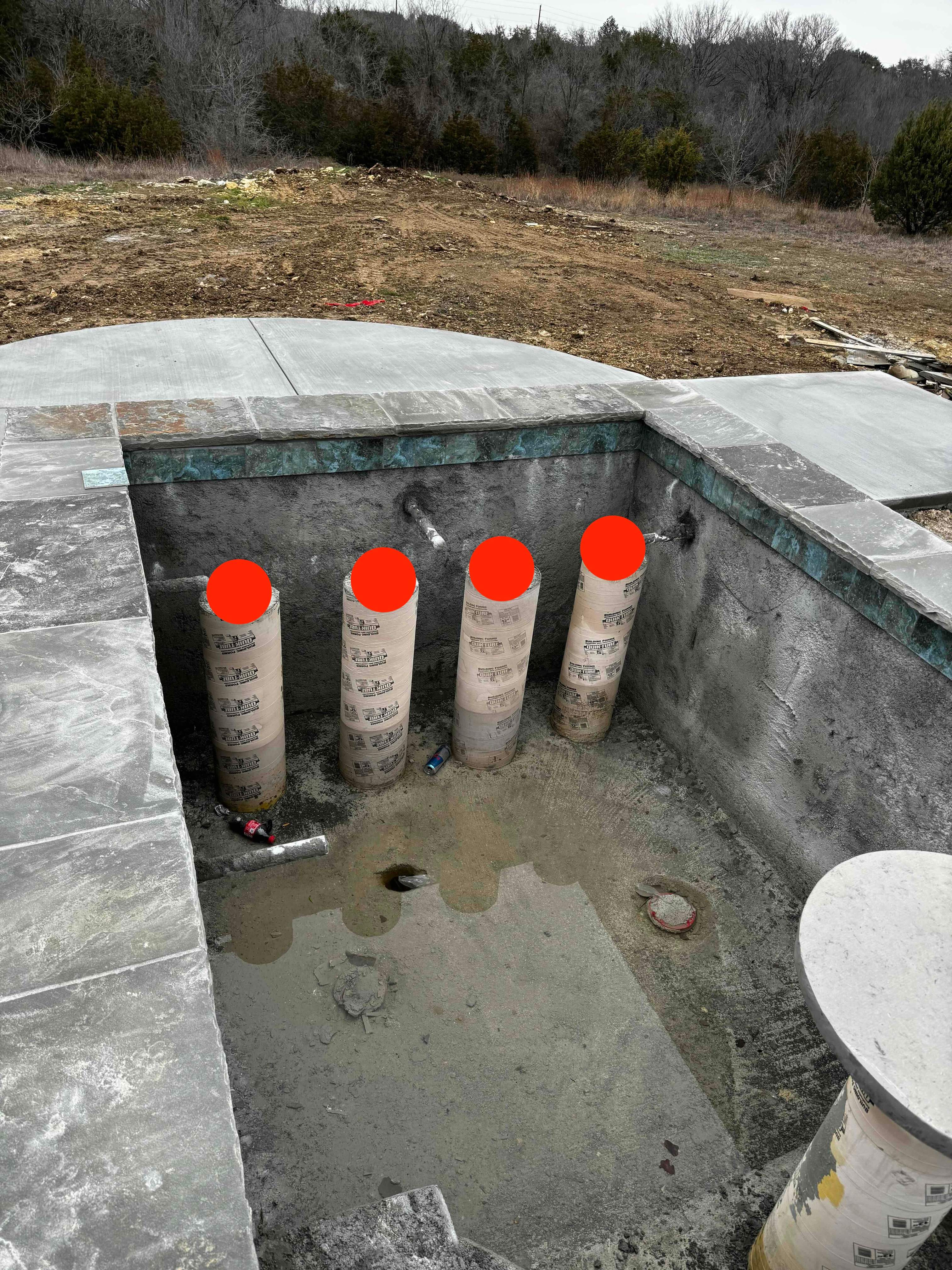 Geometric Pool with Tanning Ledge and Fire Feature by Pinnacle Pools and Spas - DFW