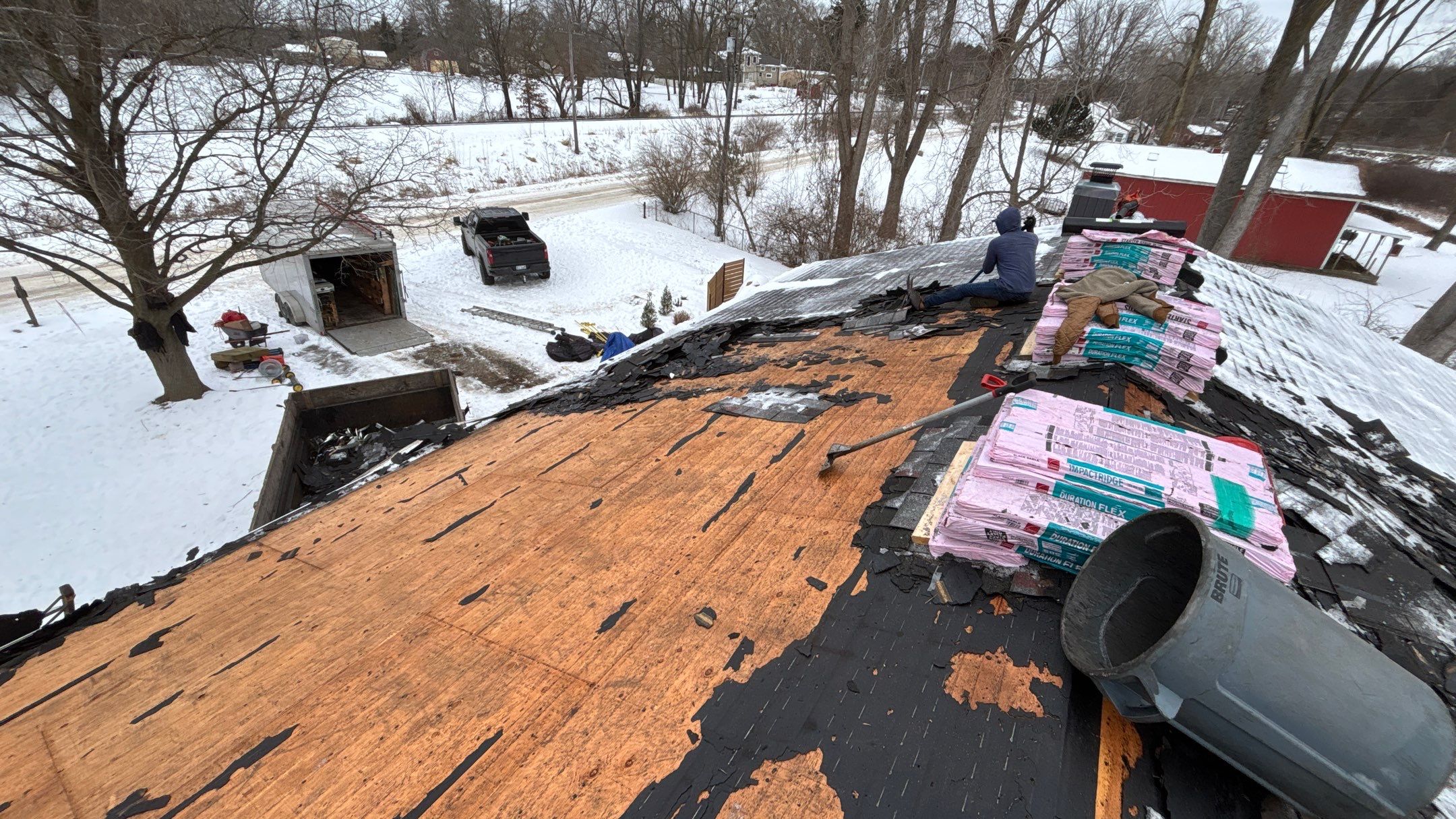 Roof Replacement using Owens Corning Duration Shingle by 180 Contractors
