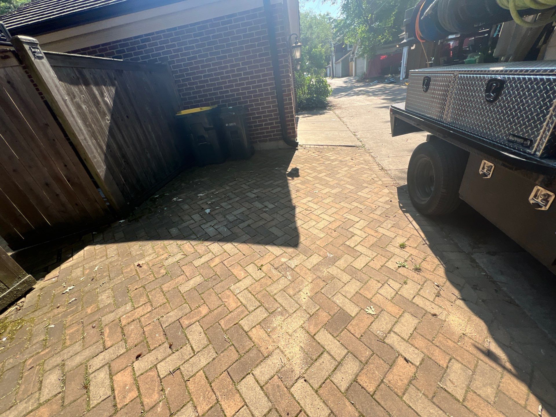 brick paver repair  using Structure bond Techniseal by Northern Power Washing LLC.