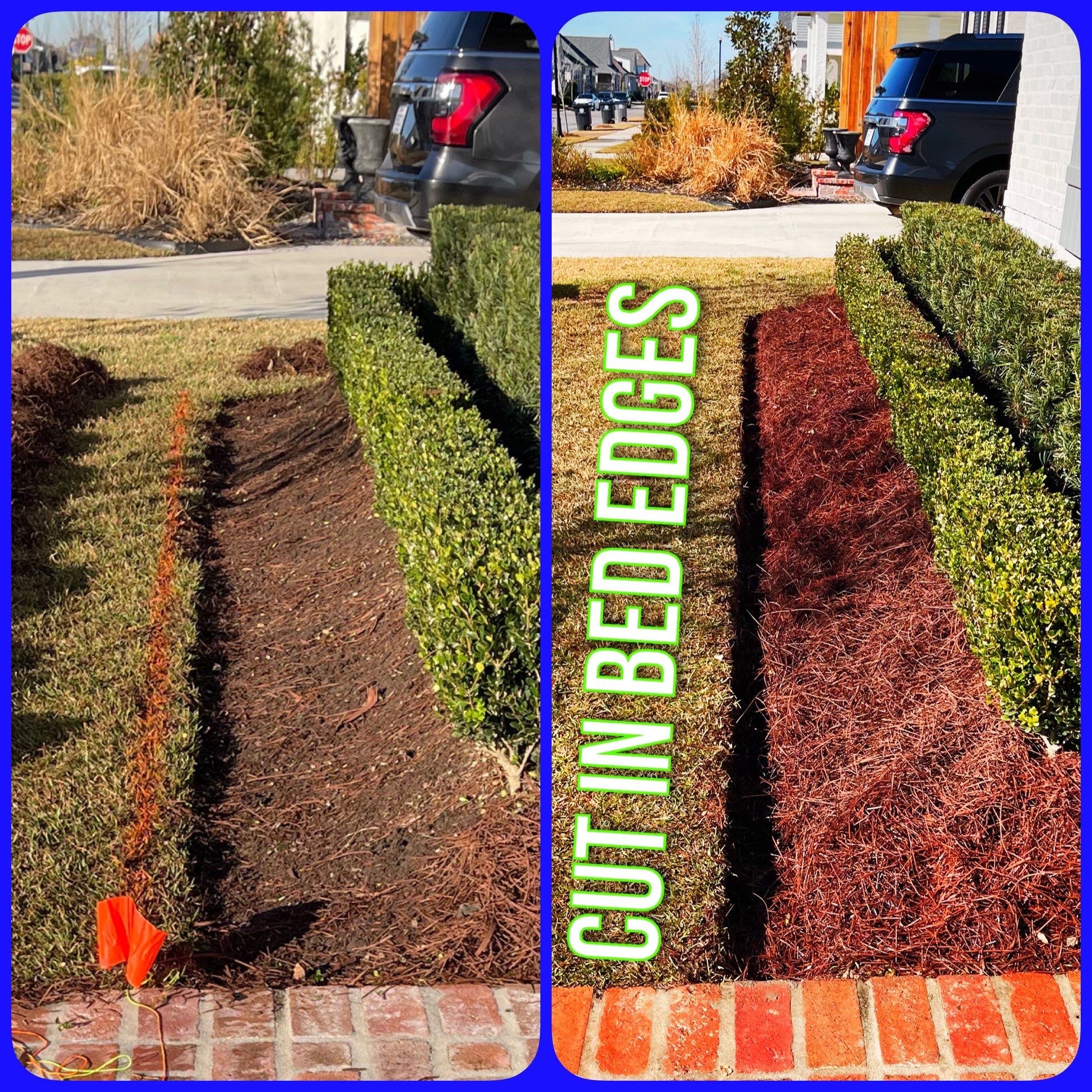 LANDSCAPE SERVICES: CUT IN BED EDGES / BED EDGE REDEFINE  by CutScape, LLC.