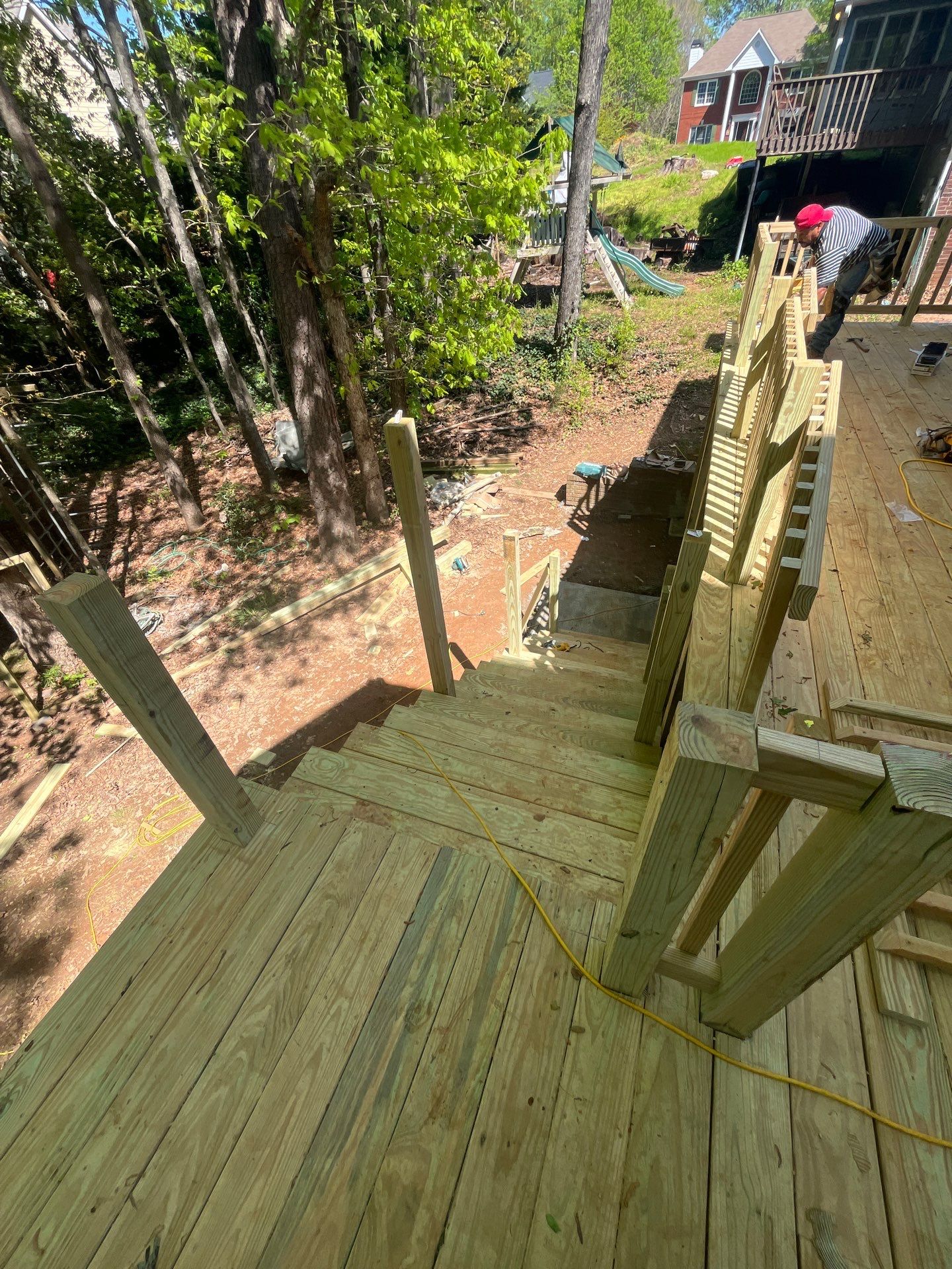 Wood Deck Build in Acworth, GA by Nelson Exteriors 