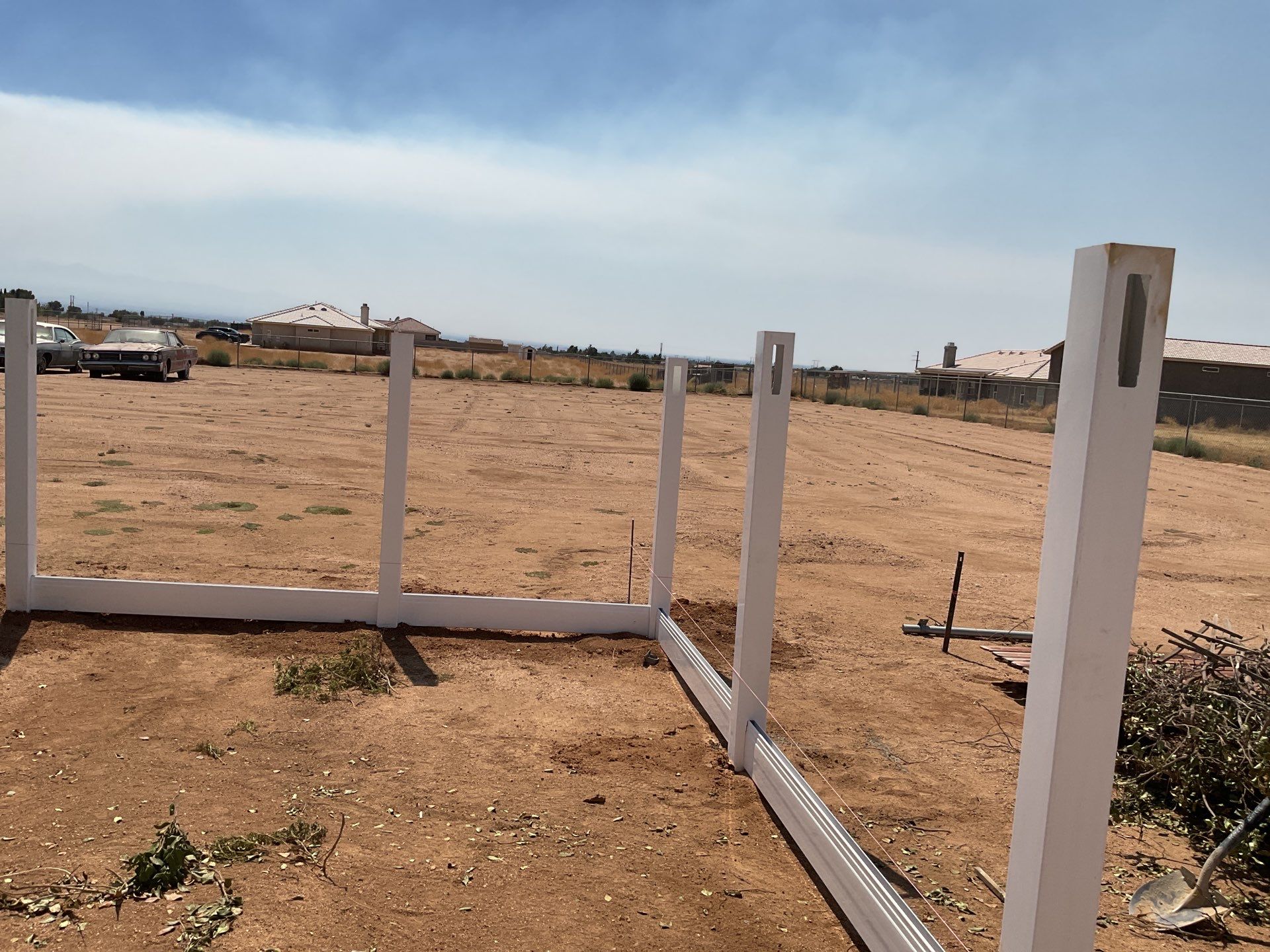 Fence Installation using Vinyl by Fence Guys Inc. 