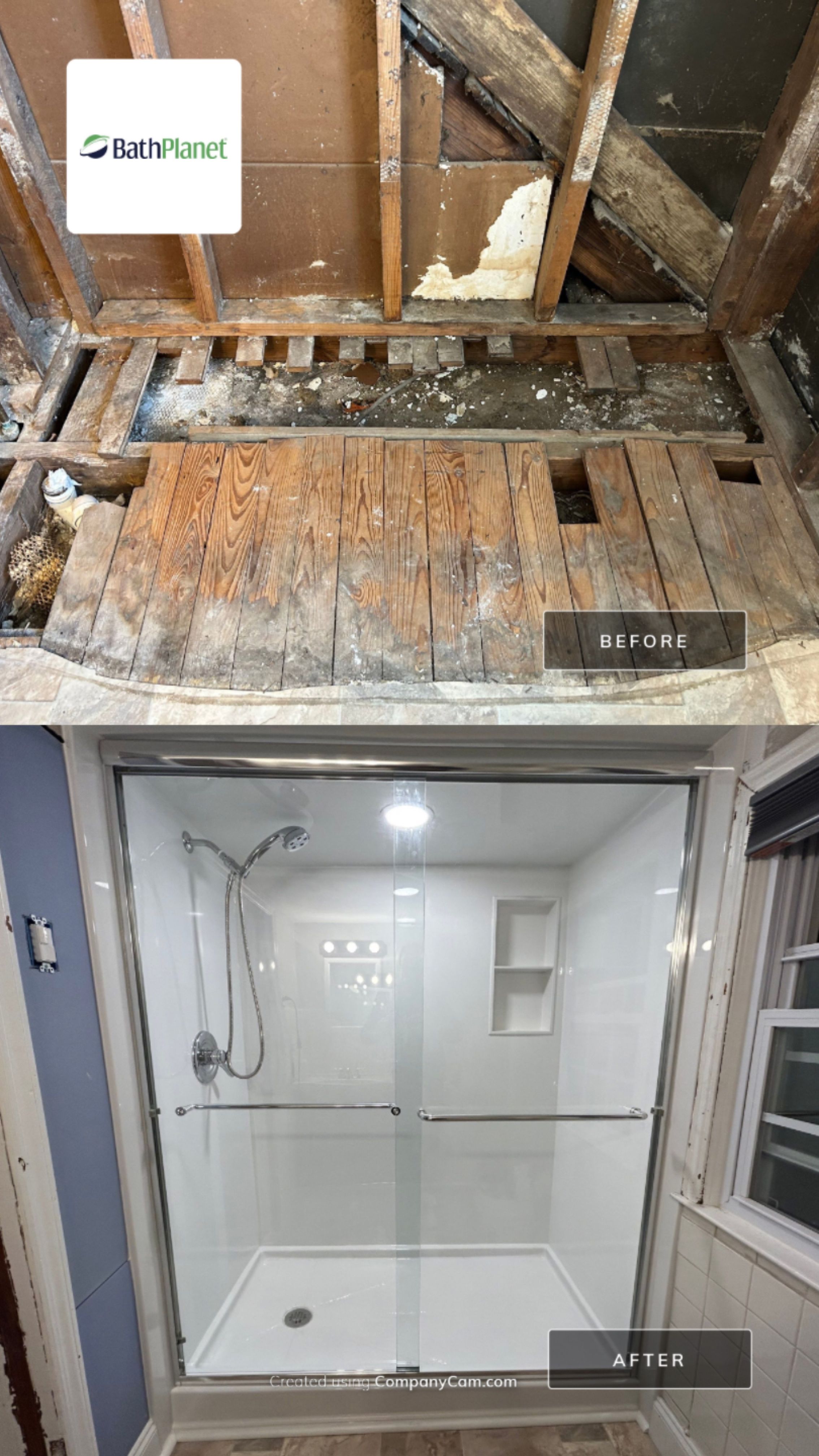 Light in the shower? Yep! by BathPlanet SW Virginia