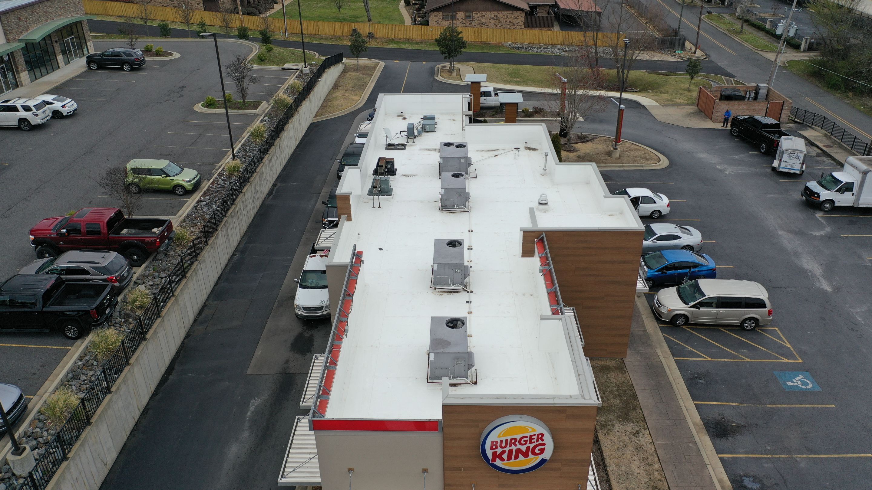 Commercial Roofing Installation using 50 mil PVC by Hostetler Roofing