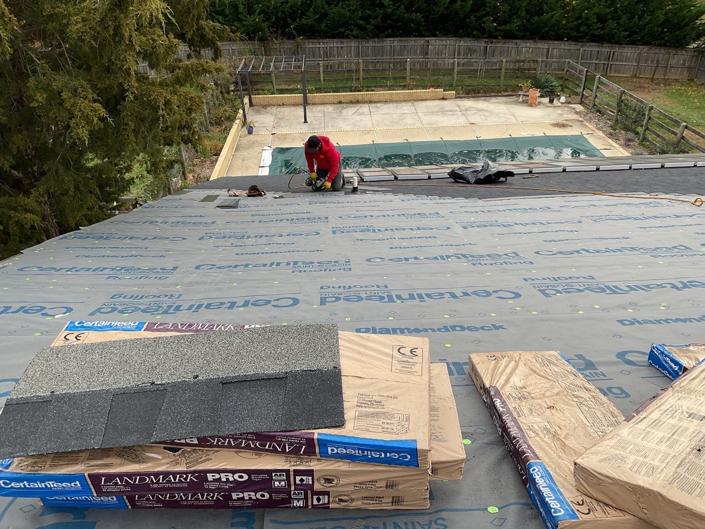 Residential Roofing Installation using CertainTeed Shingles by Alpha Design Services