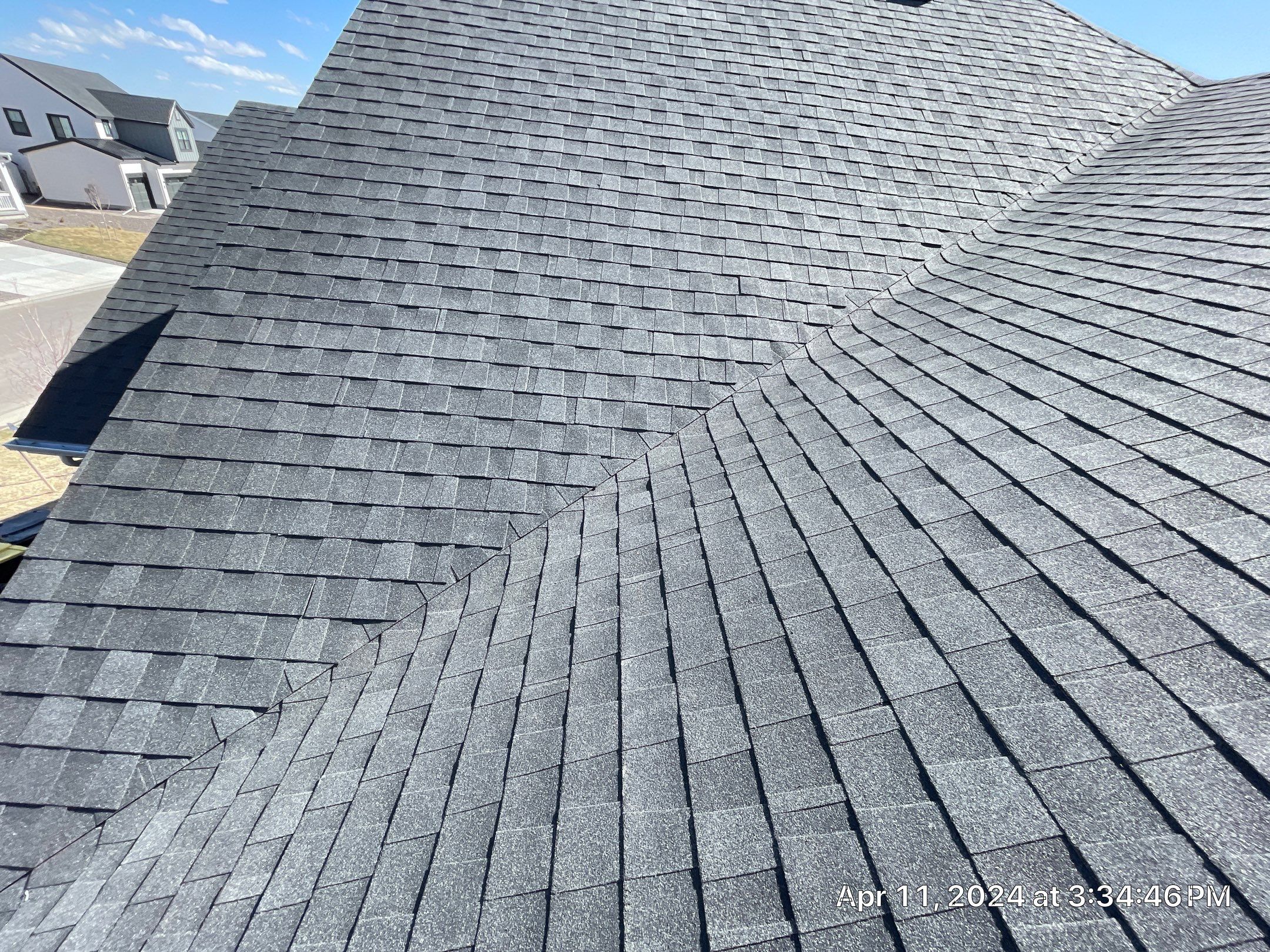 Residential Roofing Installation using Atlas Pinnacle Impact Black Shadow by Blue Peaks Roofing LLC 