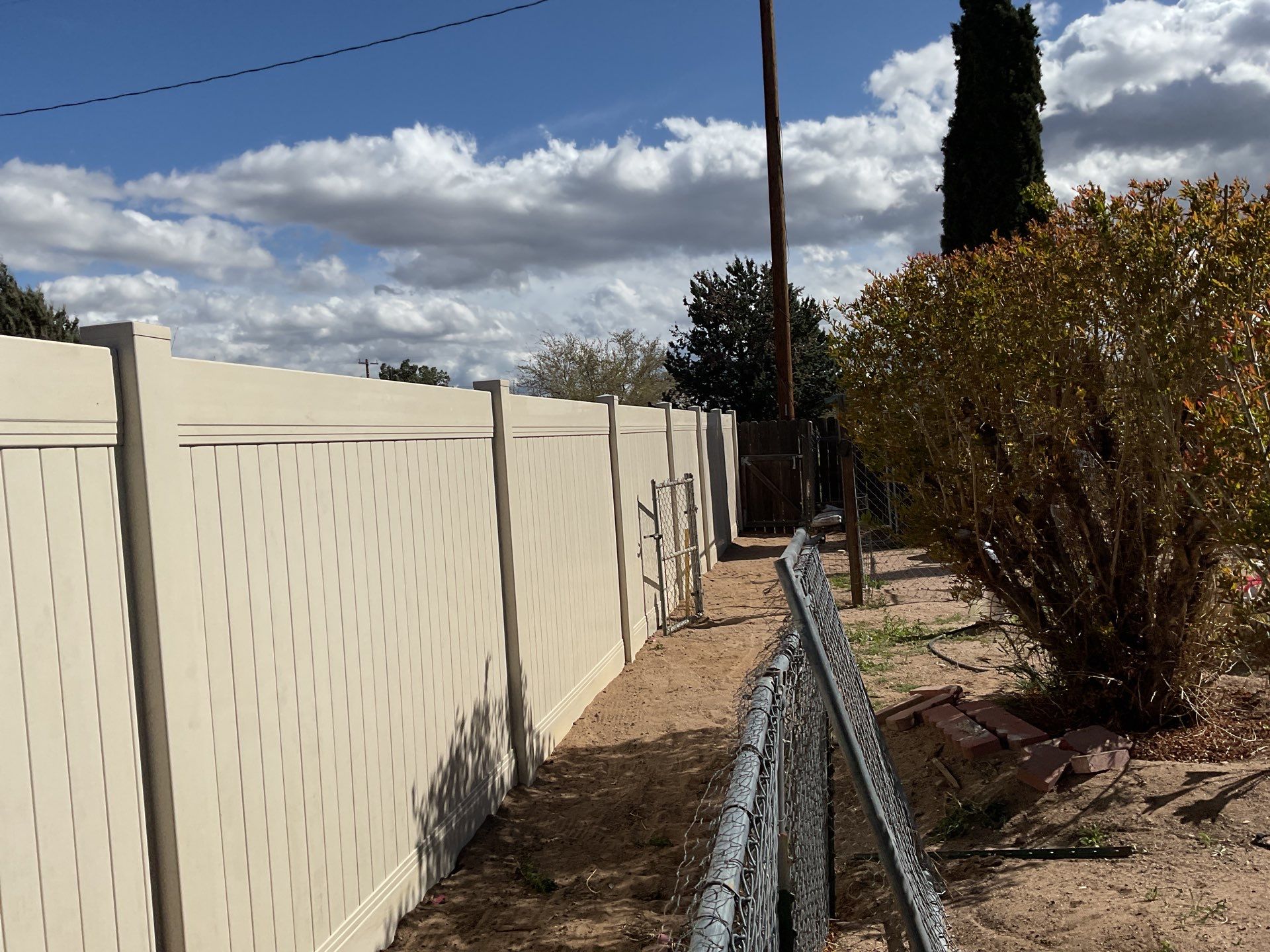 Fence Installation using Vinyl by Fence Guys Inc. 