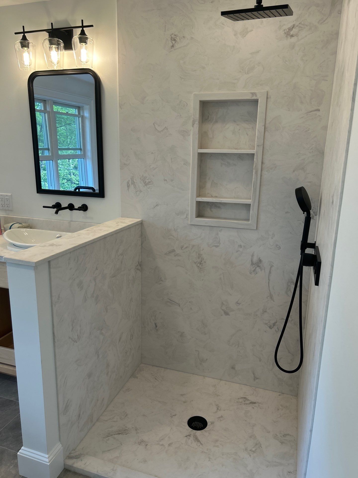 Shower using Tempered Shower Glass by Cheshire Glass Company