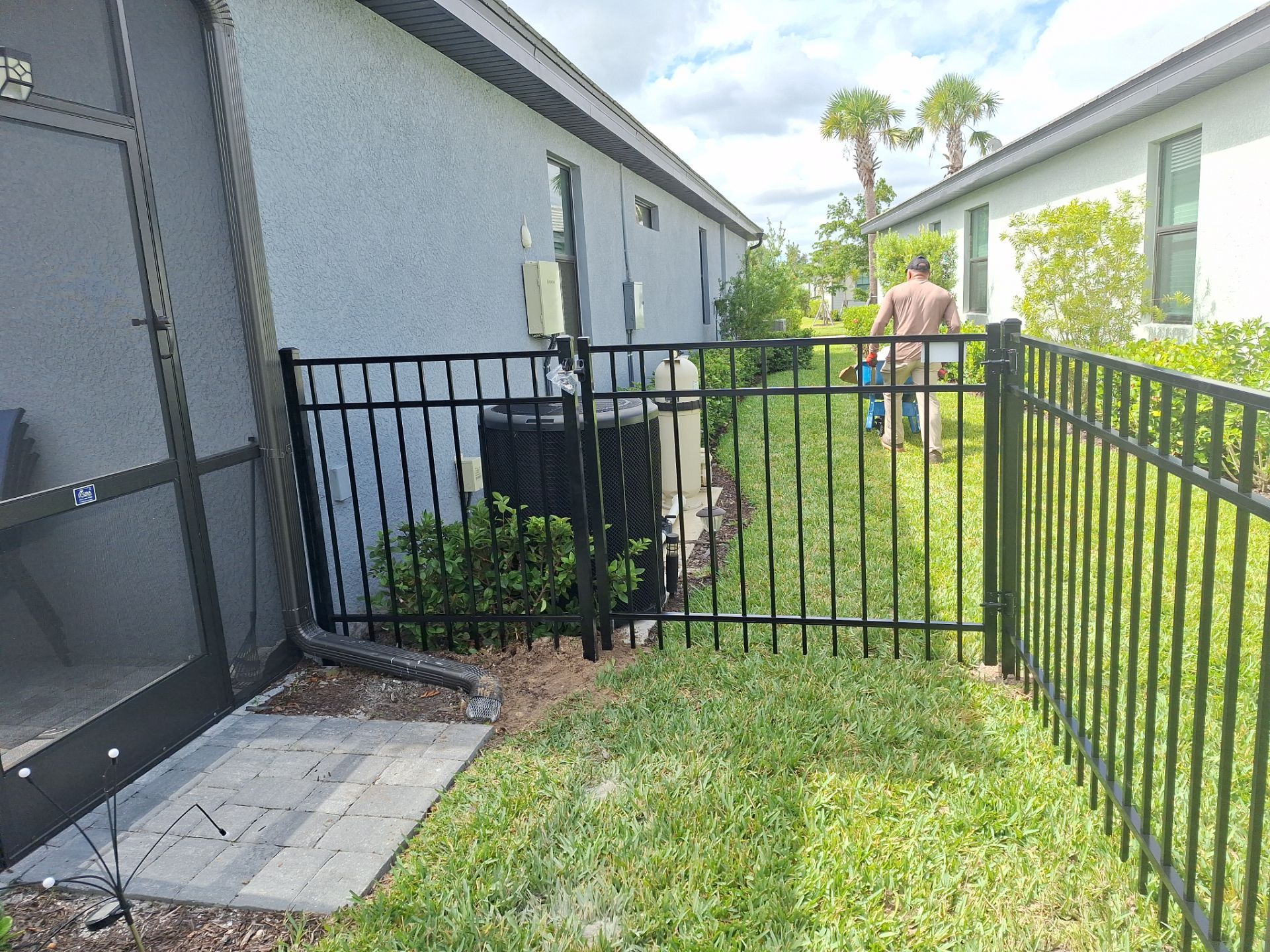 Venice Florida Black Aluminum Fence Installation by Asap fence and gates, LLC