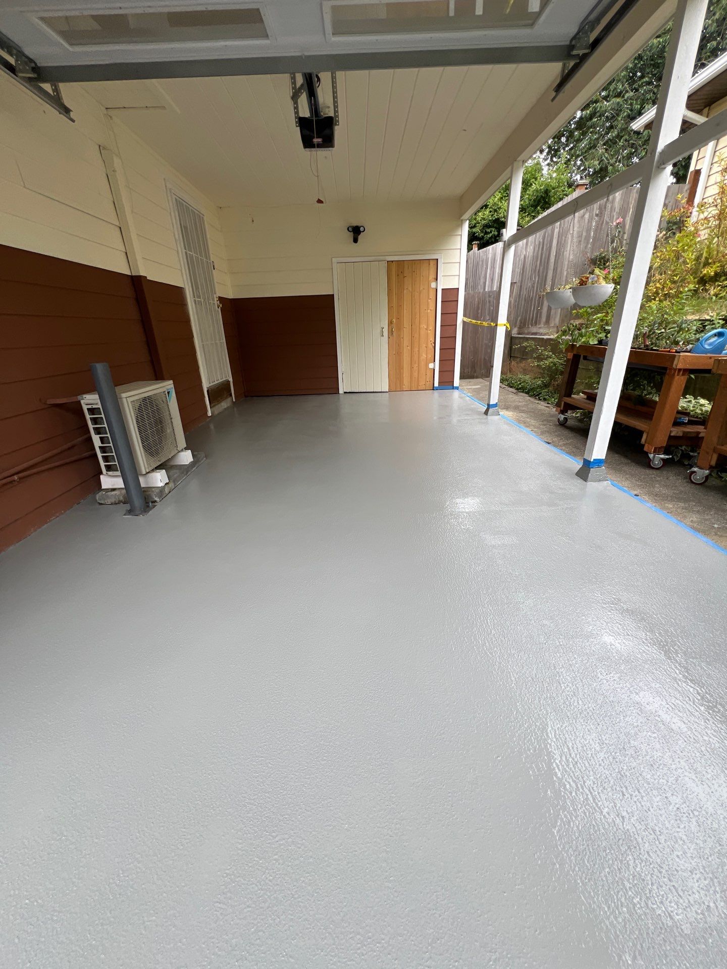 Concrete Garage Epoxy Paint Finish | Everett by Jireh Asphalt & Concrete Inc 