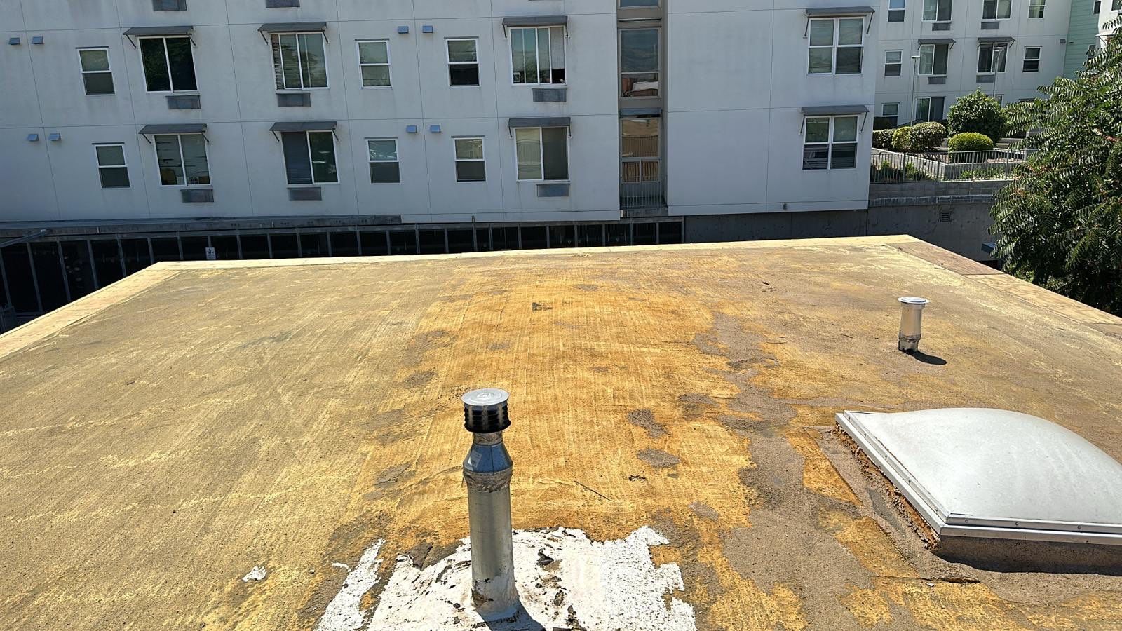Foam Refurbish using Conklin Benchmark/PUMA XL coatings and spray foam by Straight Edge Roofing Inc