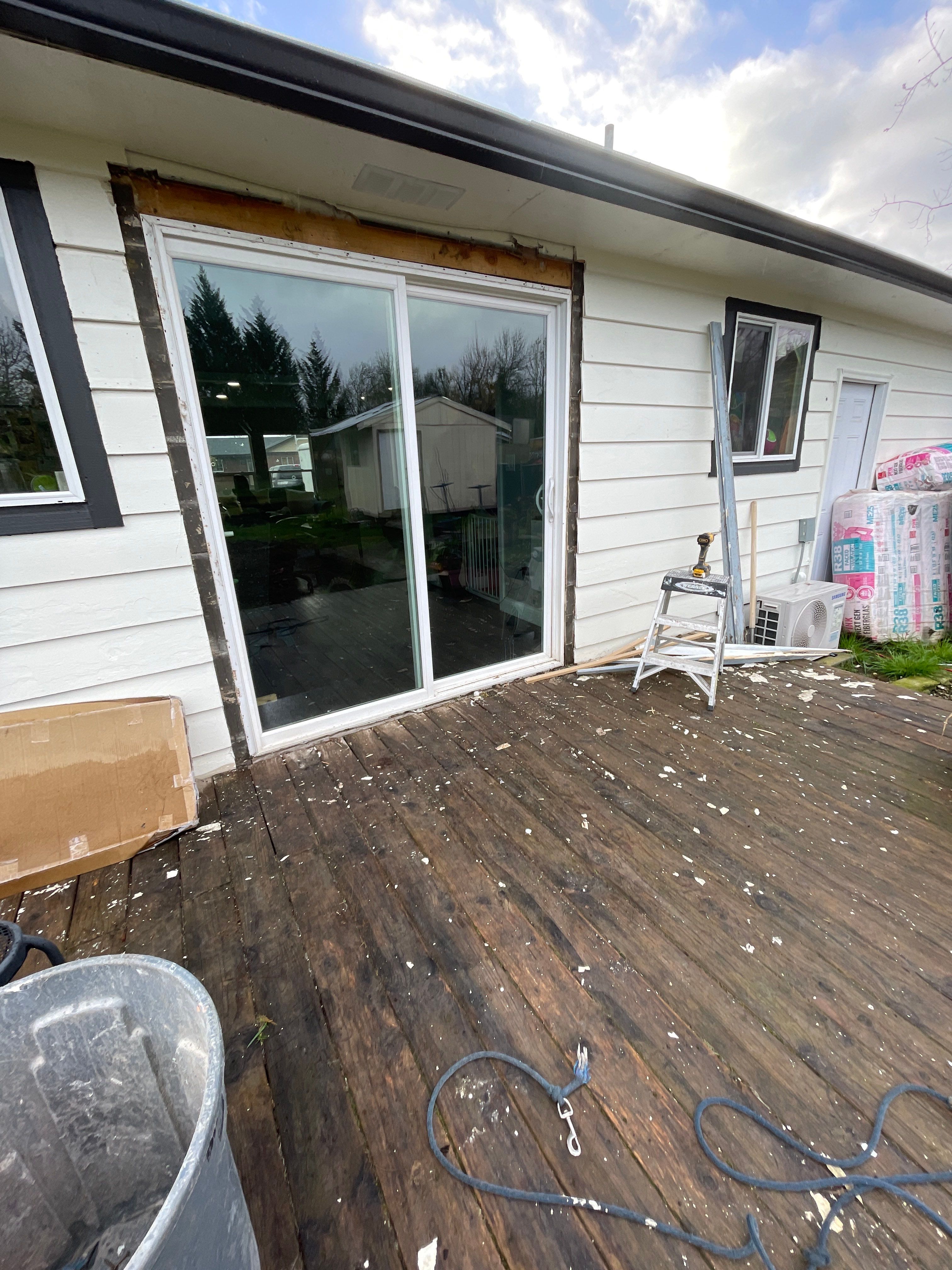 Door Installation using French Door by Villegas Remodeling, LLC