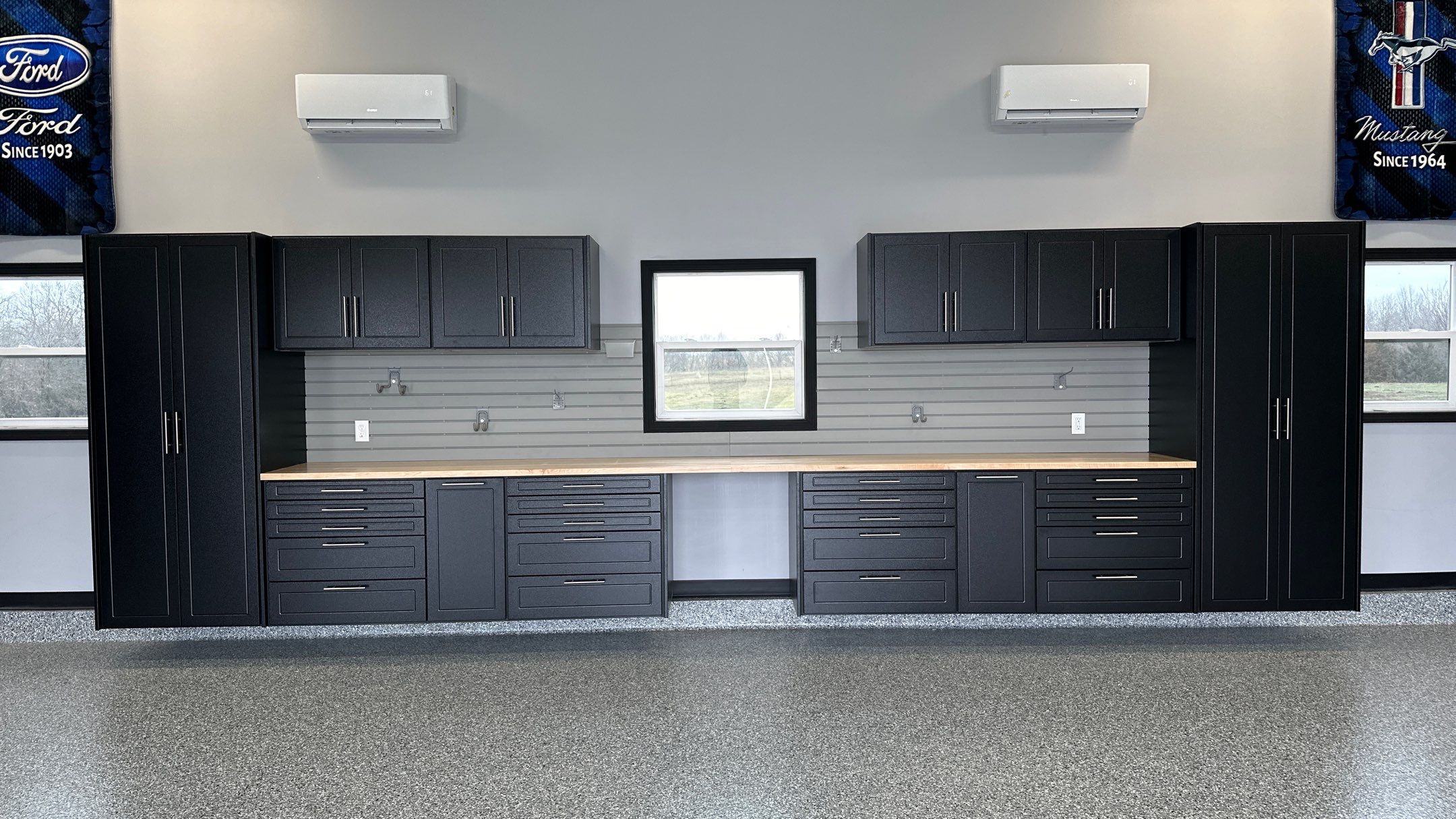 Steven K. took his garage to the next level.  by Banner Garage