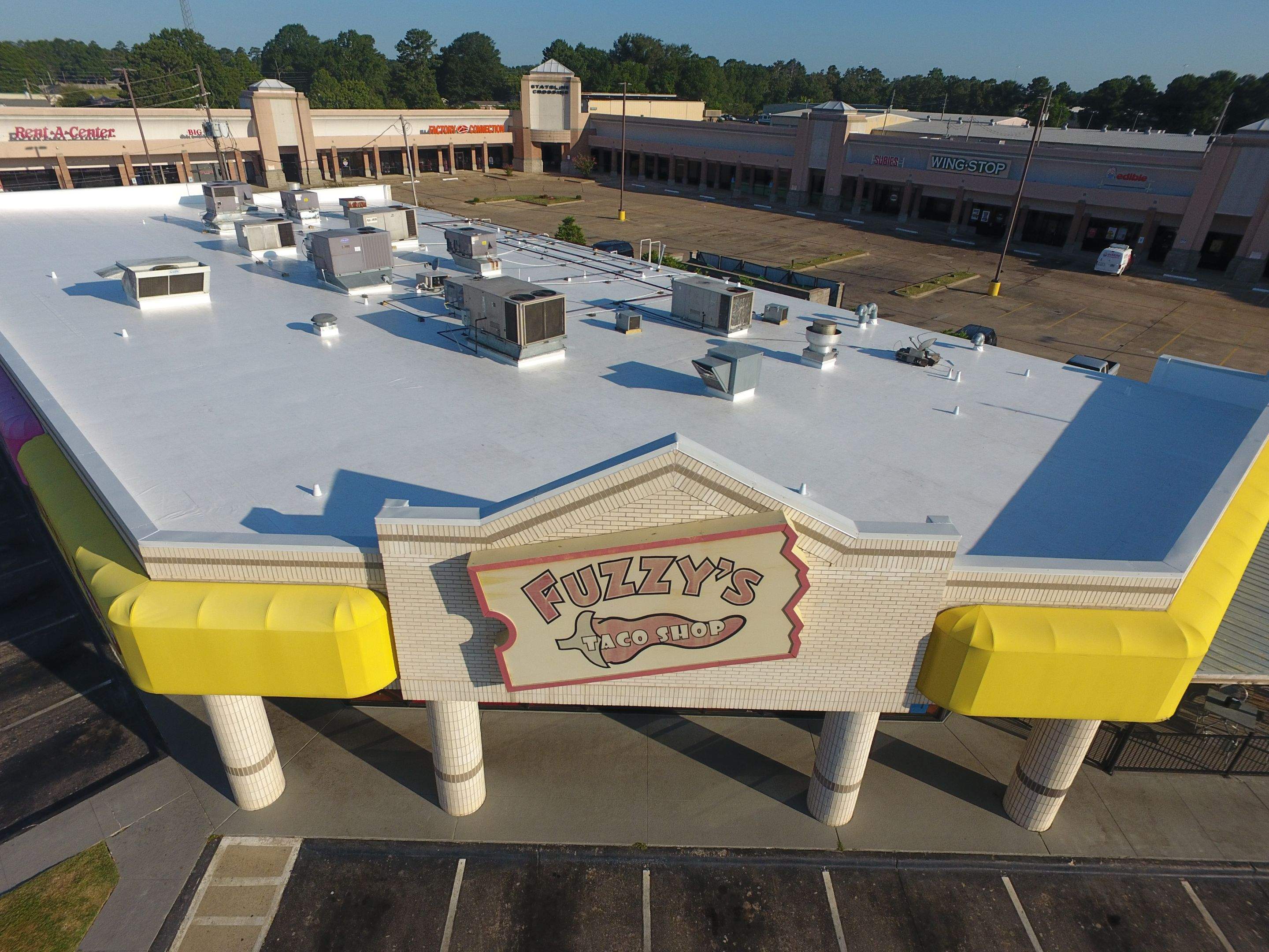 Commercial Roofing Installation using 50 mil PVC by Hostetler Roofing
