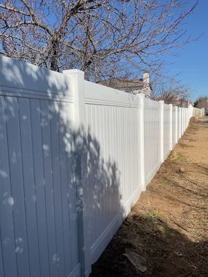 Fence Installation using Vinyl