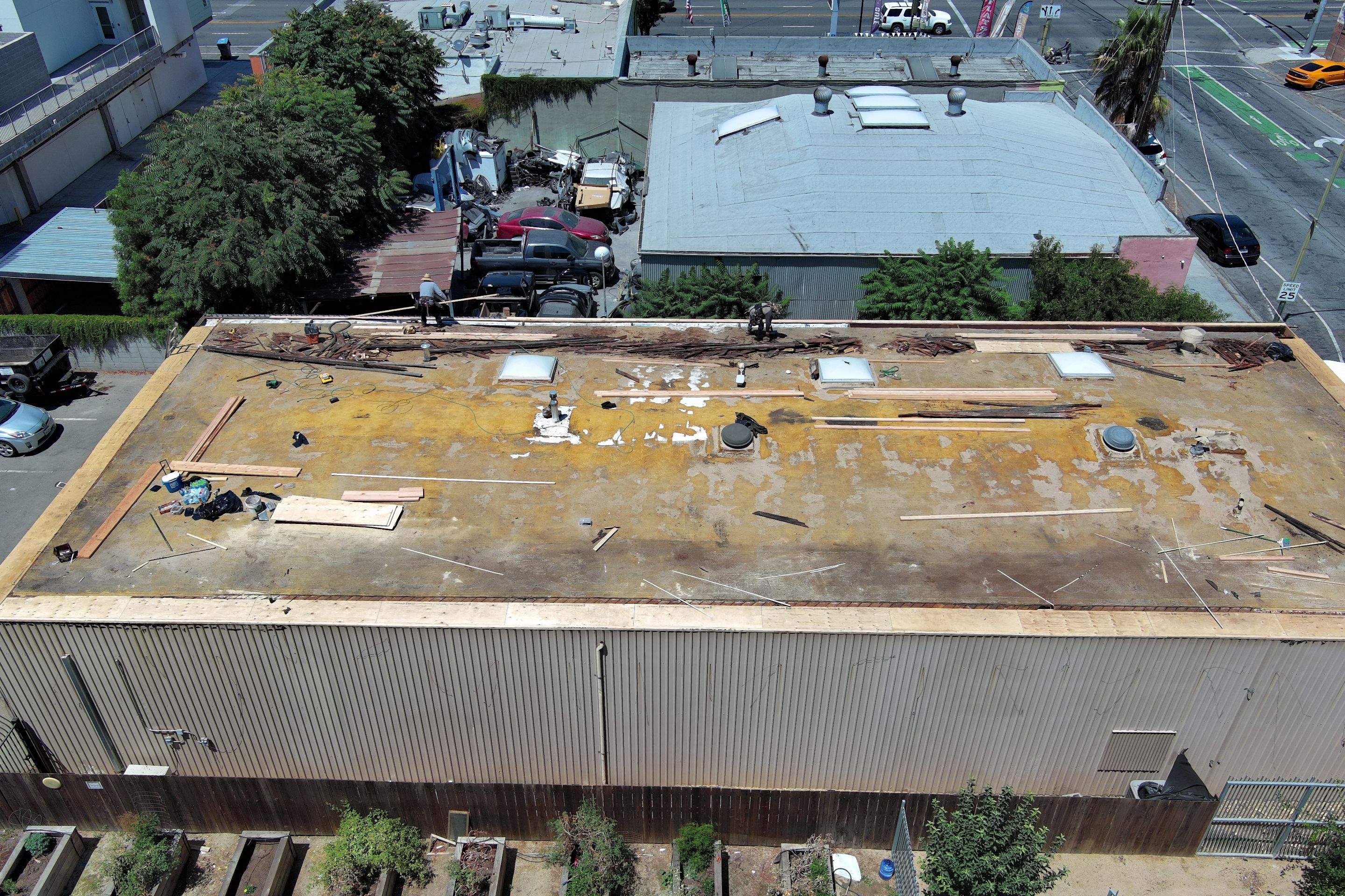 Foam Refurbish using Conklin Benchmark/PUMA XL coatings and spray foam by Straight Edge Roofing Inc