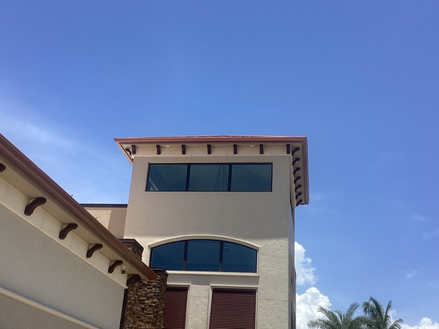 Bronze K-Style Gutters for Luxury Homes in St. James City FL by Gutter Professors