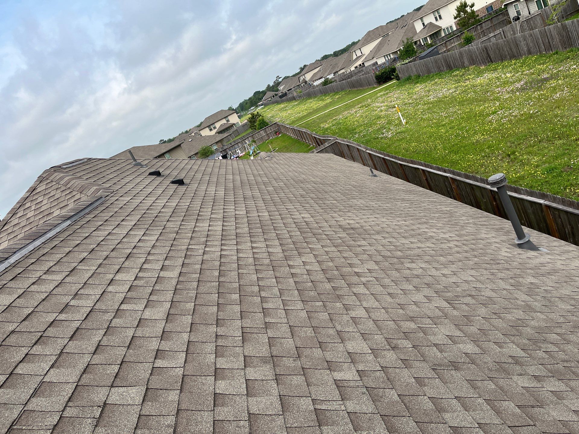 Hail Damage using Owen's Corning Duration (Lifetime) Shingles by Roof Repair Company