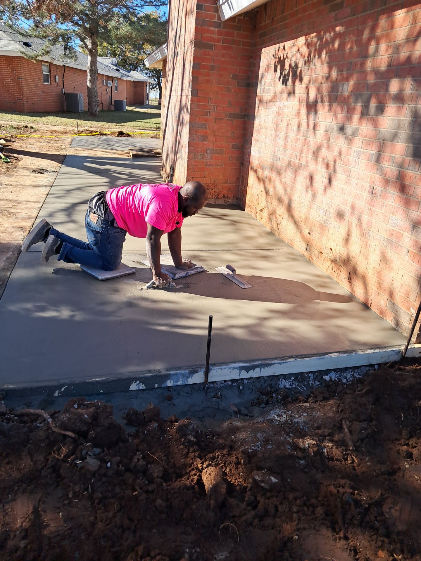 Concrete work, Landscape work, Sod work, and Irrigation work. by Clays Services Inc
