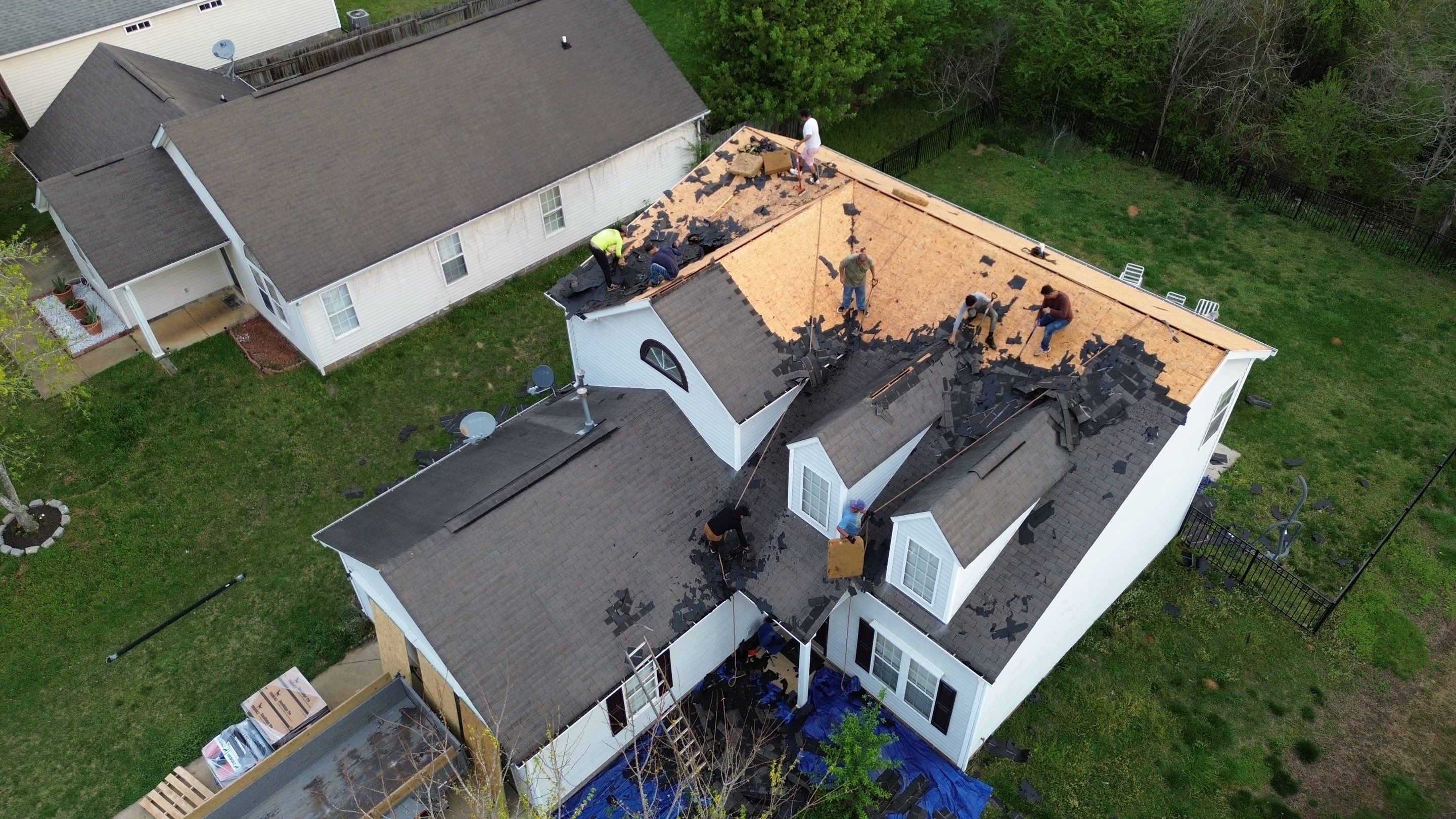 Roof replacement by hail and wind damage by Just Brilliant Restoration JBR