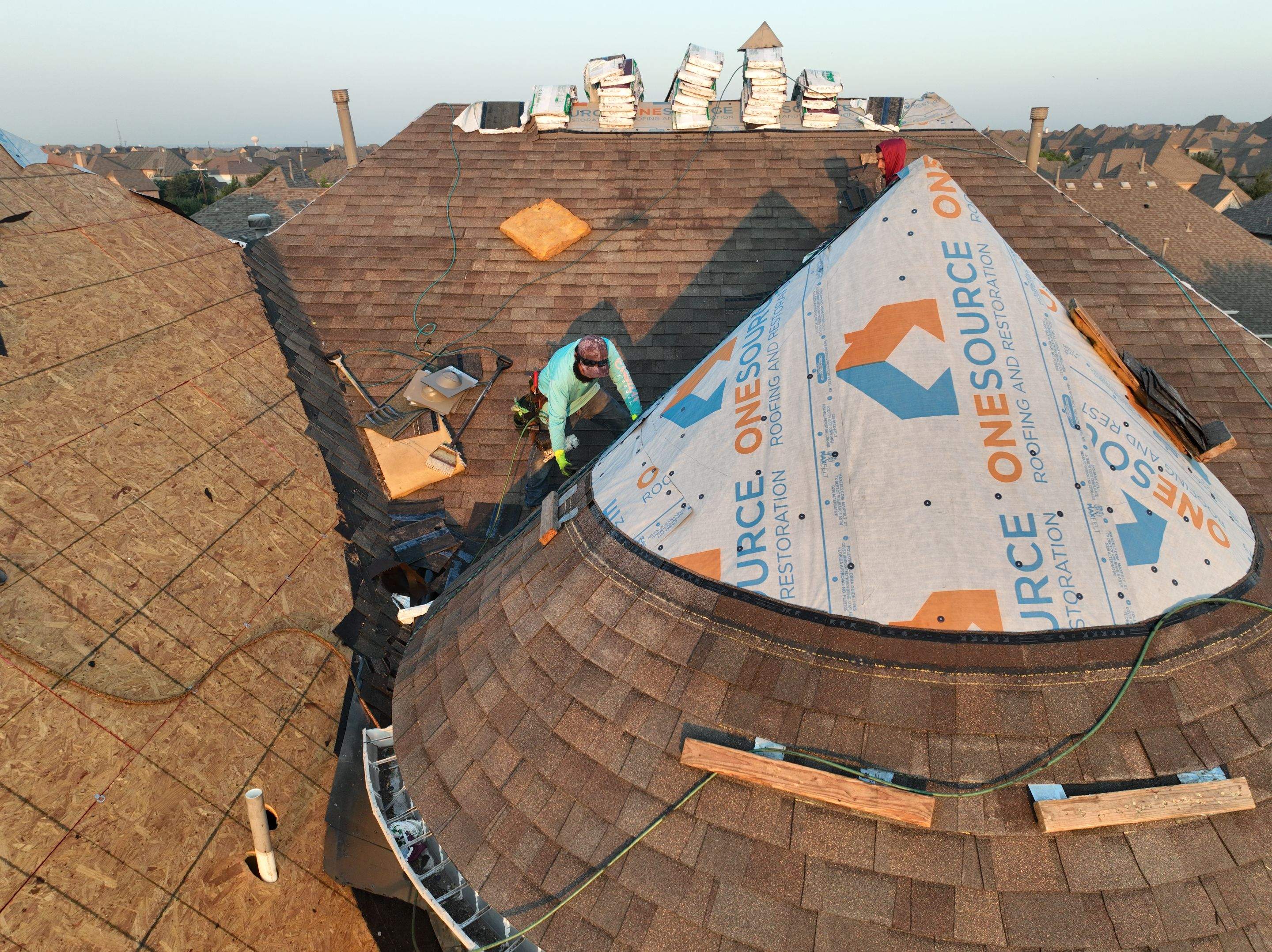 Residential Roofing Installation using Malarkey Legacy Natural Wood by OneSource Roofing and Restoration