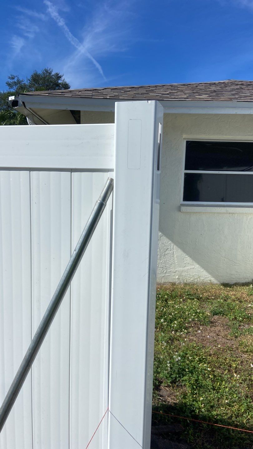 Sarasota, FL White Vinyl Privacy Fence by Asap fence and gates, LLC
