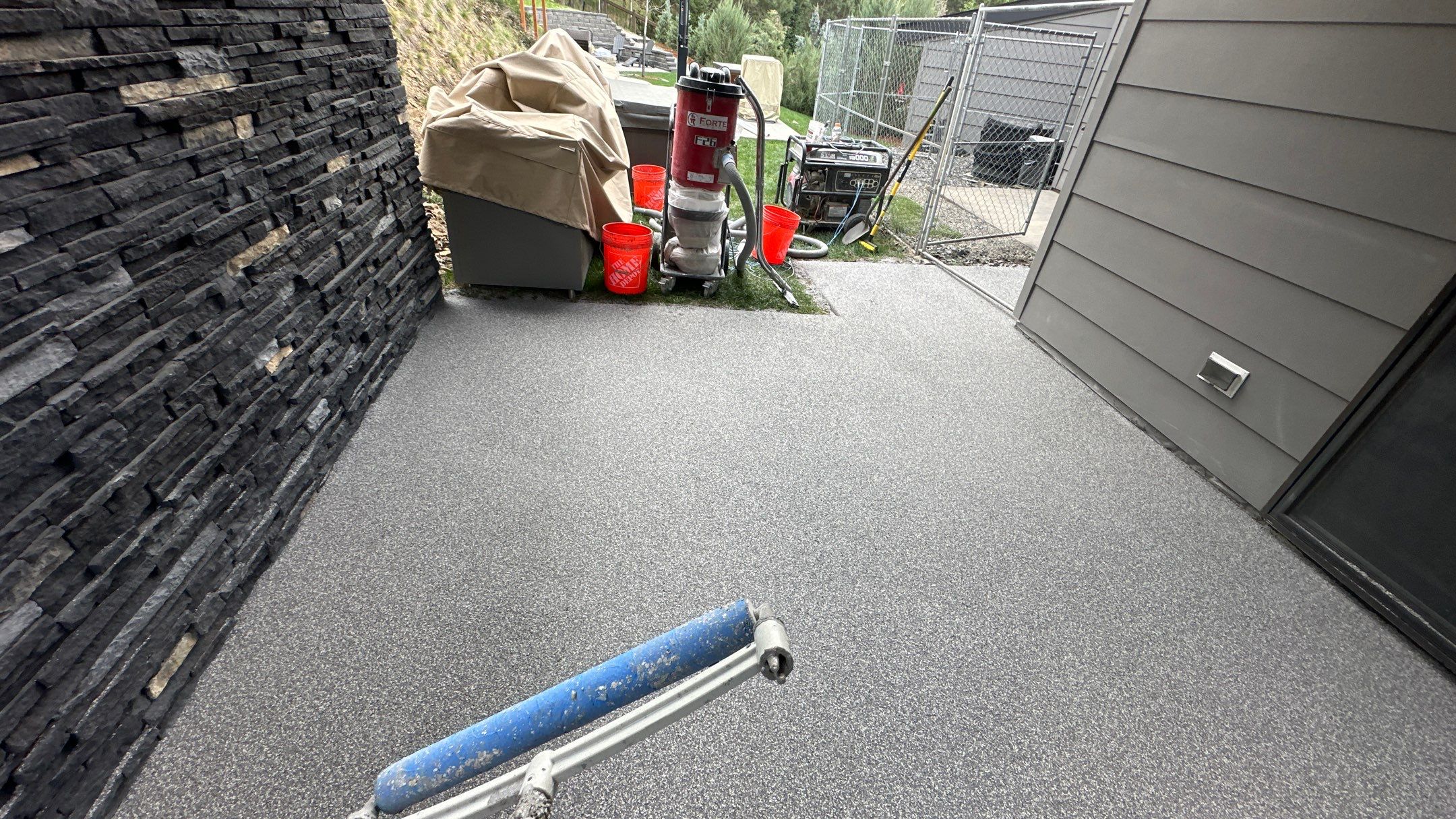 Patio Transformation using Greystone 1/8" by Croc Coatings, LLC