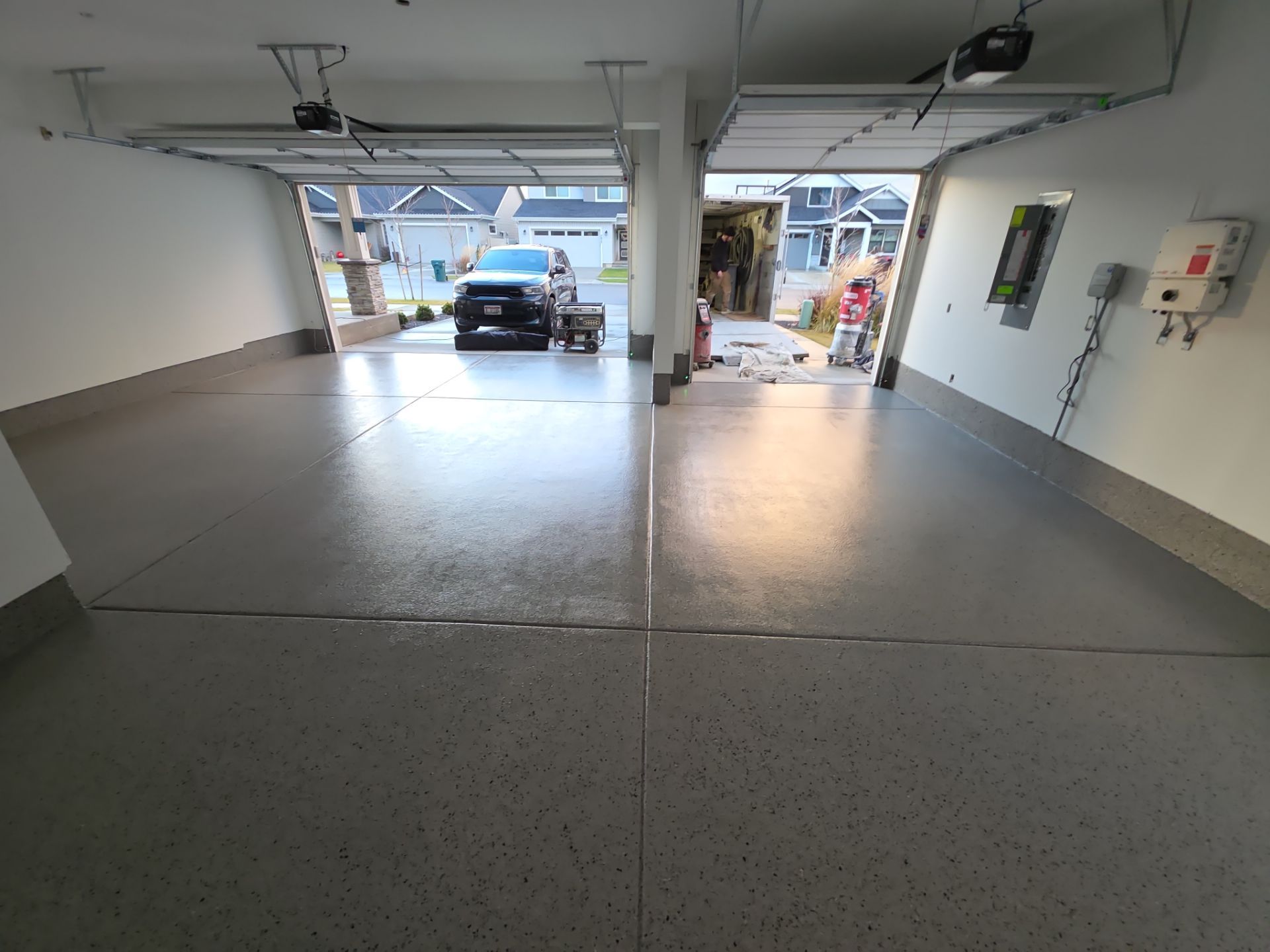Garage Transformation using Denali Hybrid by Croc Coatings, LLC