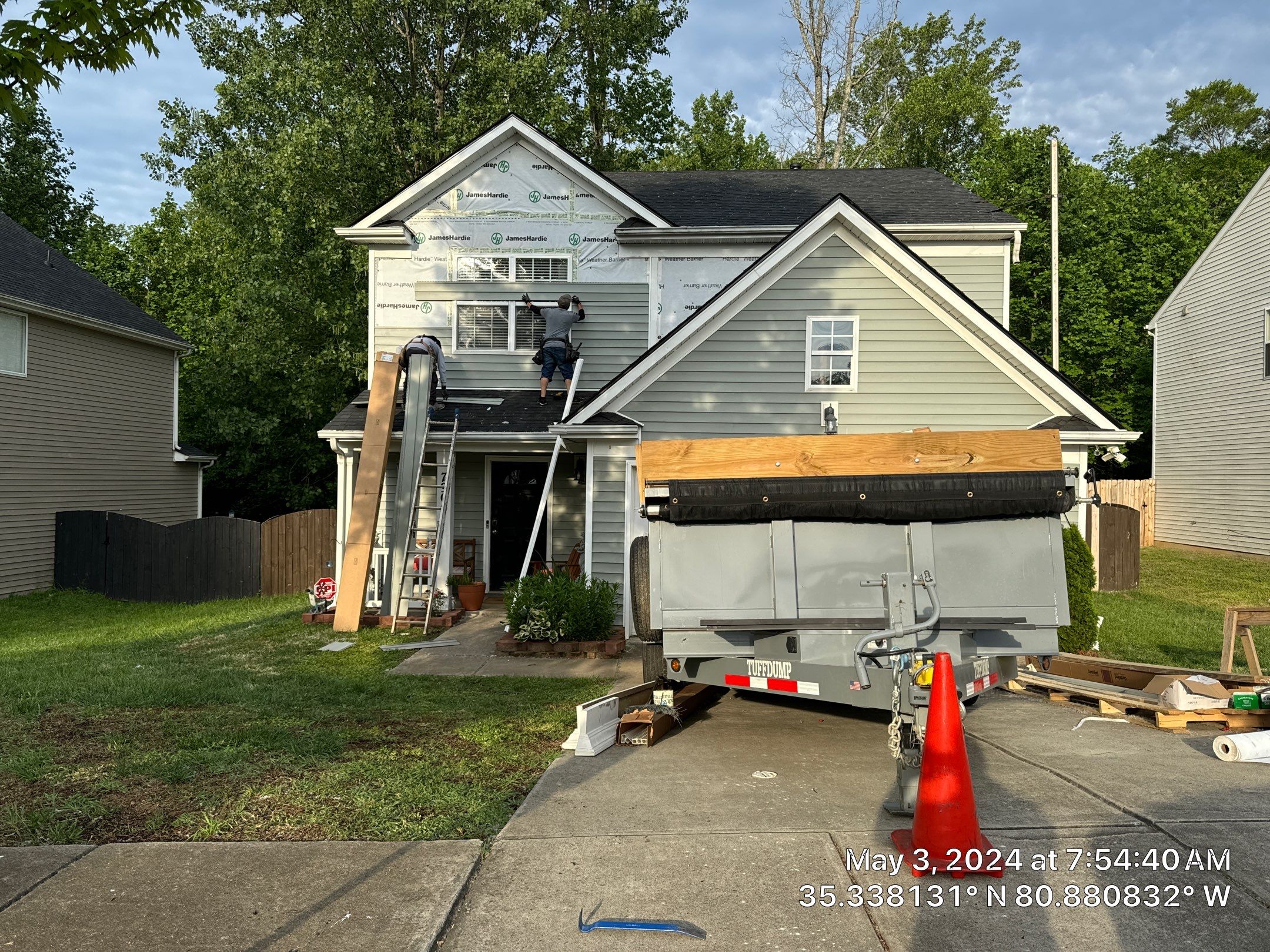 Roof, siding and gutter replacement by hail damage by Just Brilliant Restoration JBR