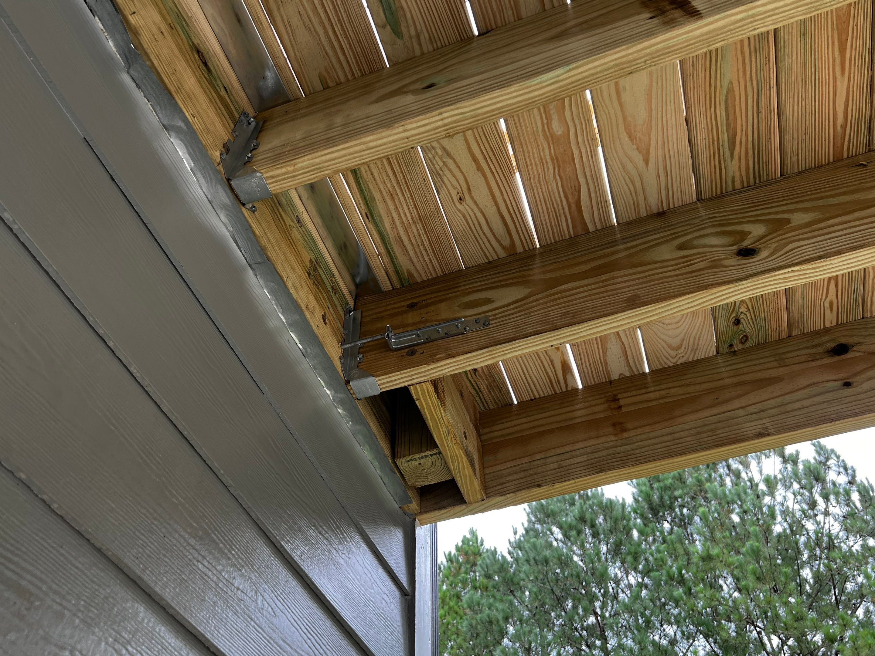 Elevated Pressure-Treated Wood Deck Replacement in Cartersville Georgia by Swift Home Renovations