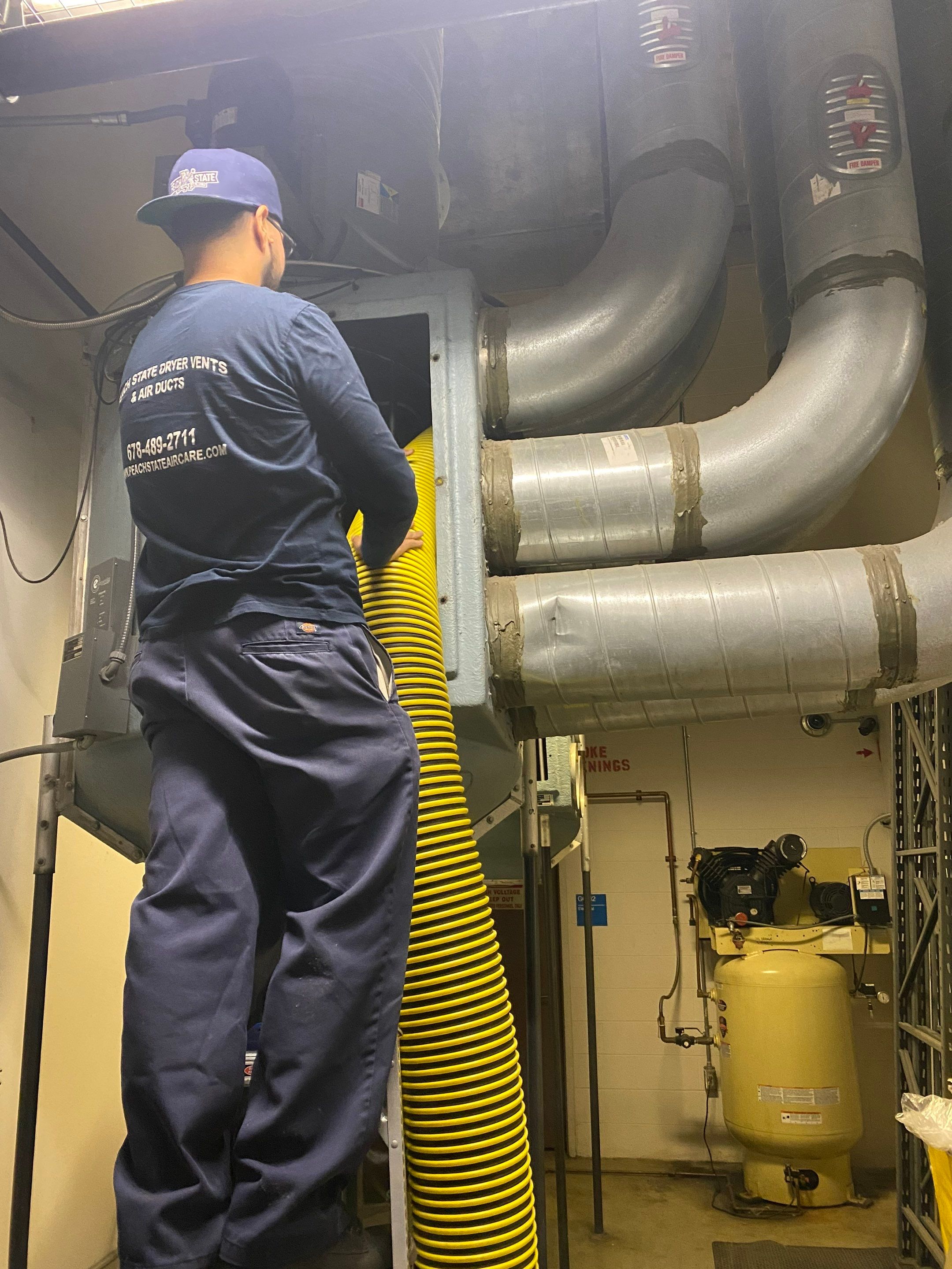 County Jail Dryer Vent Cleaning by Peach State Dryer Vents & Air Ducts