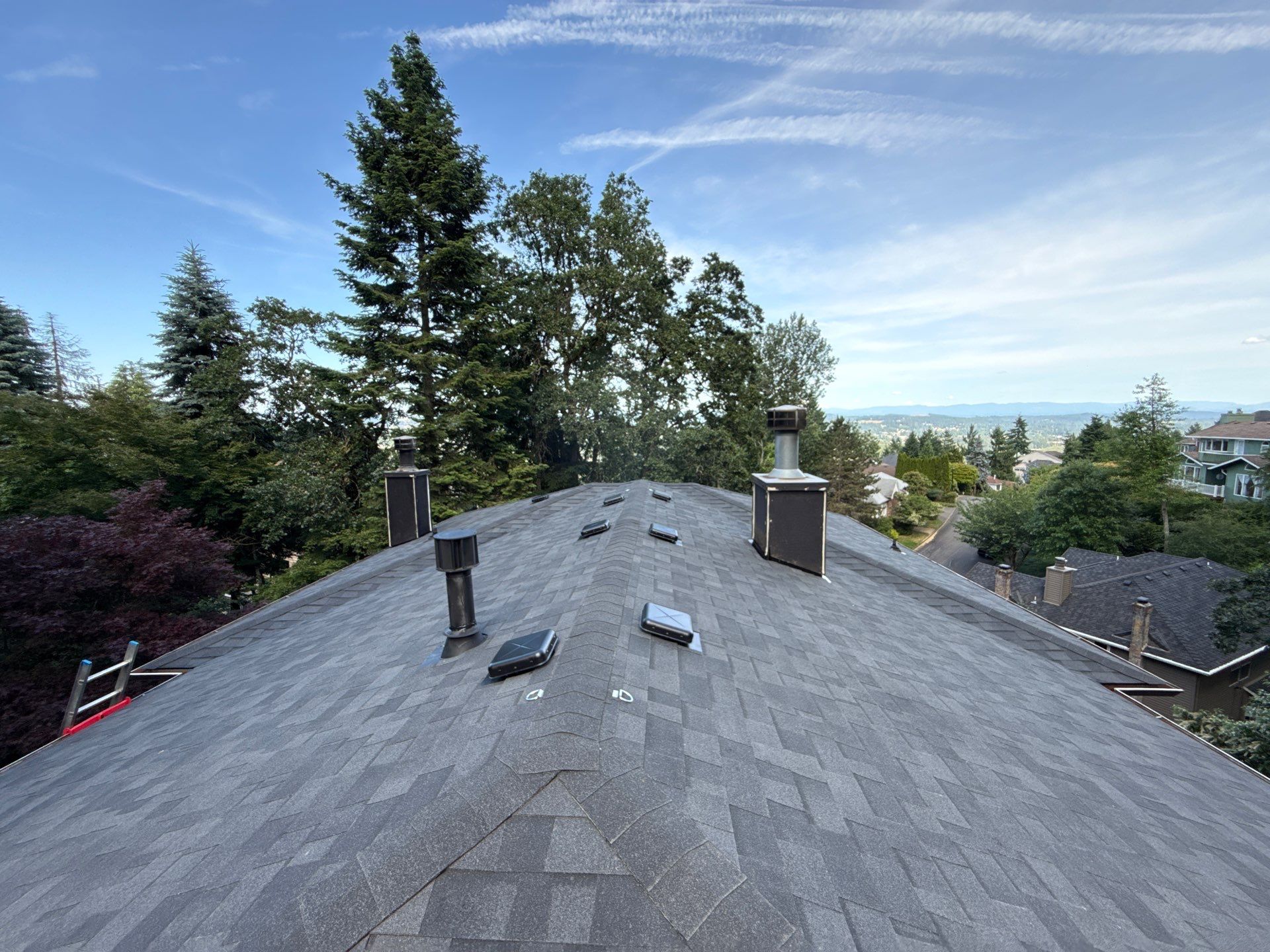 Project in West linn by Tom Leach Roofing