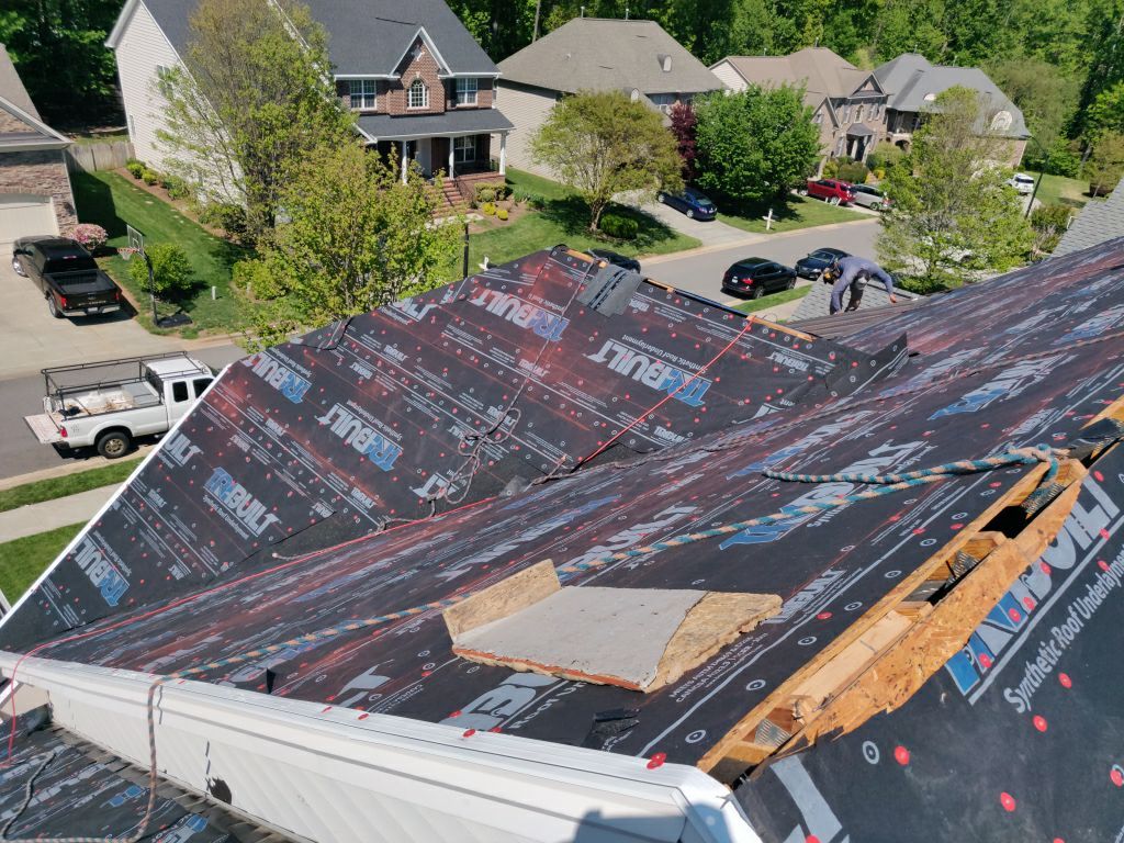 Residential Roofing Installation using Roof Installation by American Roofing NC