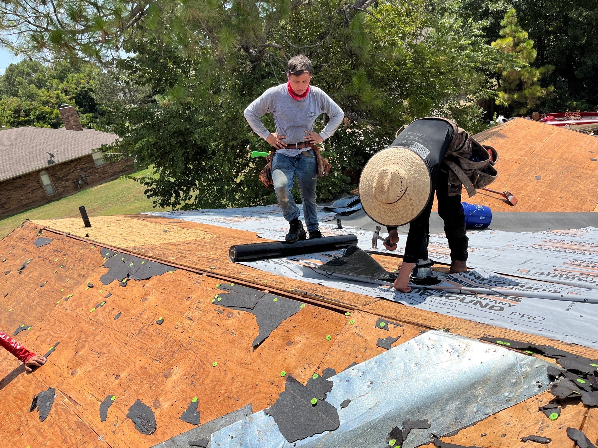 GAF Timberline Architectural Shingle Roof Replacement in Wynnewood by BANA Roofing and Solar Supply