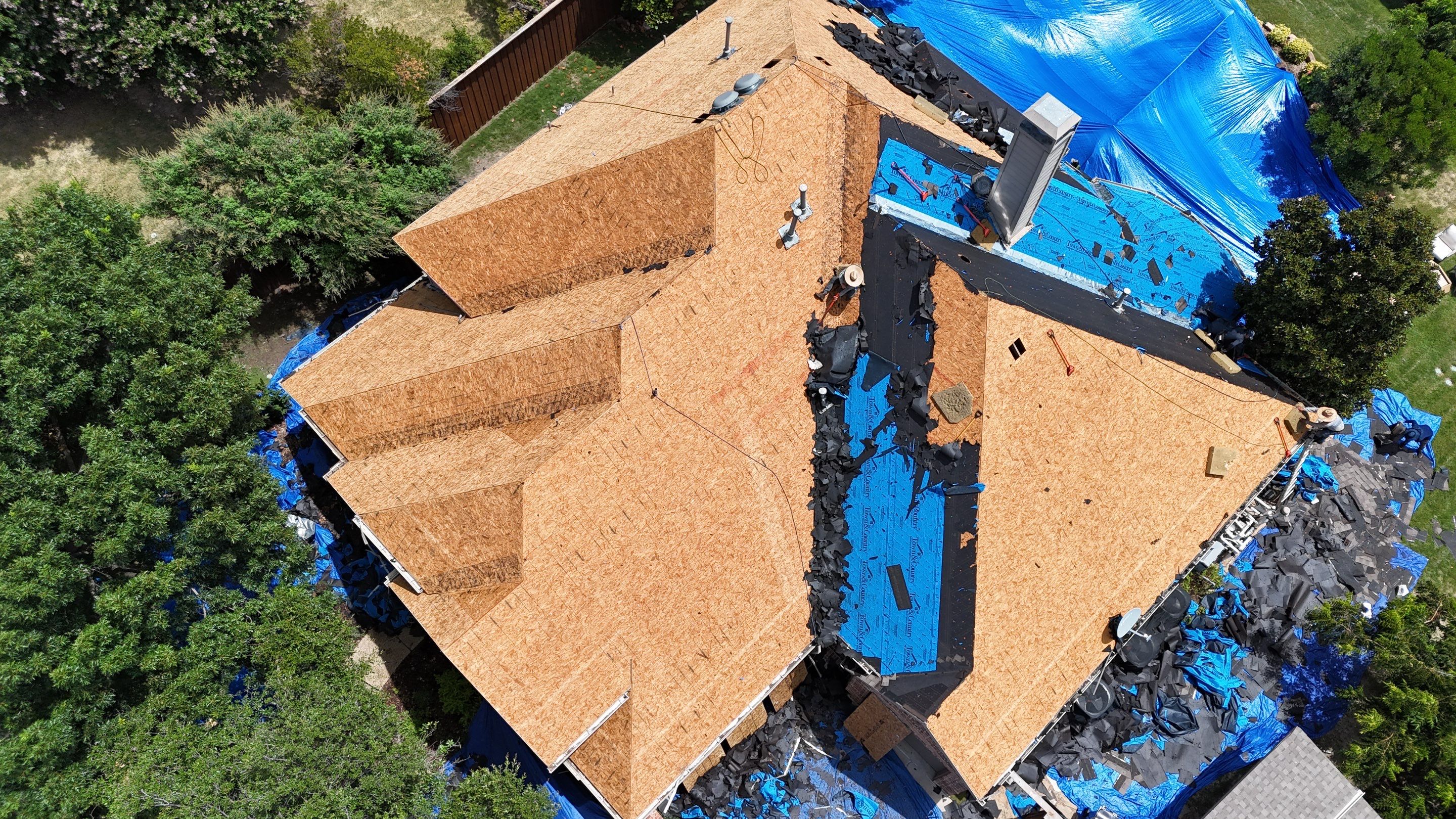 Residential Roof Repair using IKO Dynasty Class 3 Impact Resistant Shingles by Becker Roofing and Exteriors