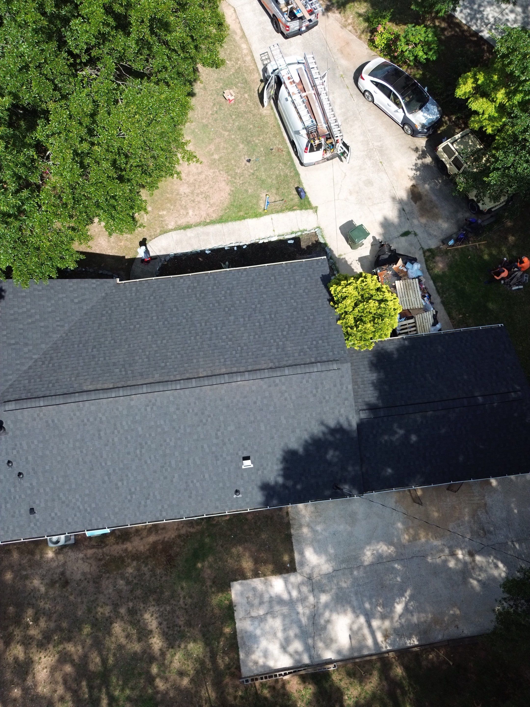 Roof replacement, gutter and interior repair by hail damage by Just Brilliant Restoration JBR