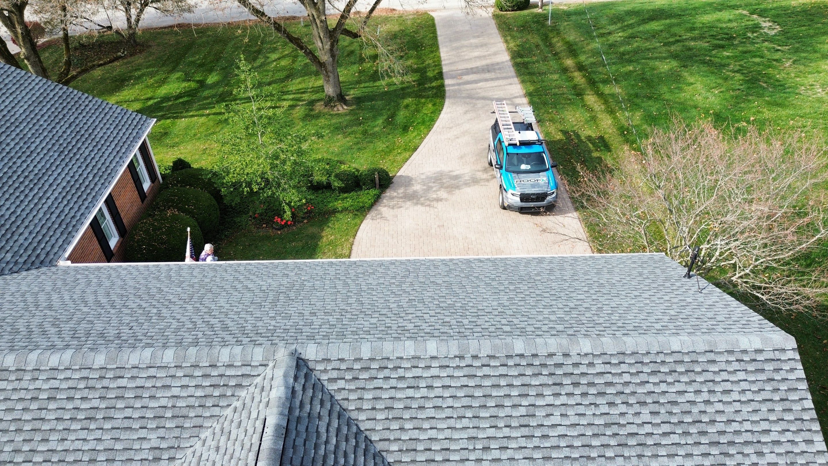 Residential Roofing Installation using Timberline UHDZ Shingles - Pewter Gray by RoofX 