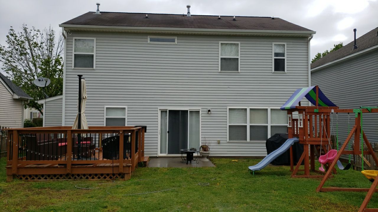 House Wash using cleaner by Power Wash Masters LLC
